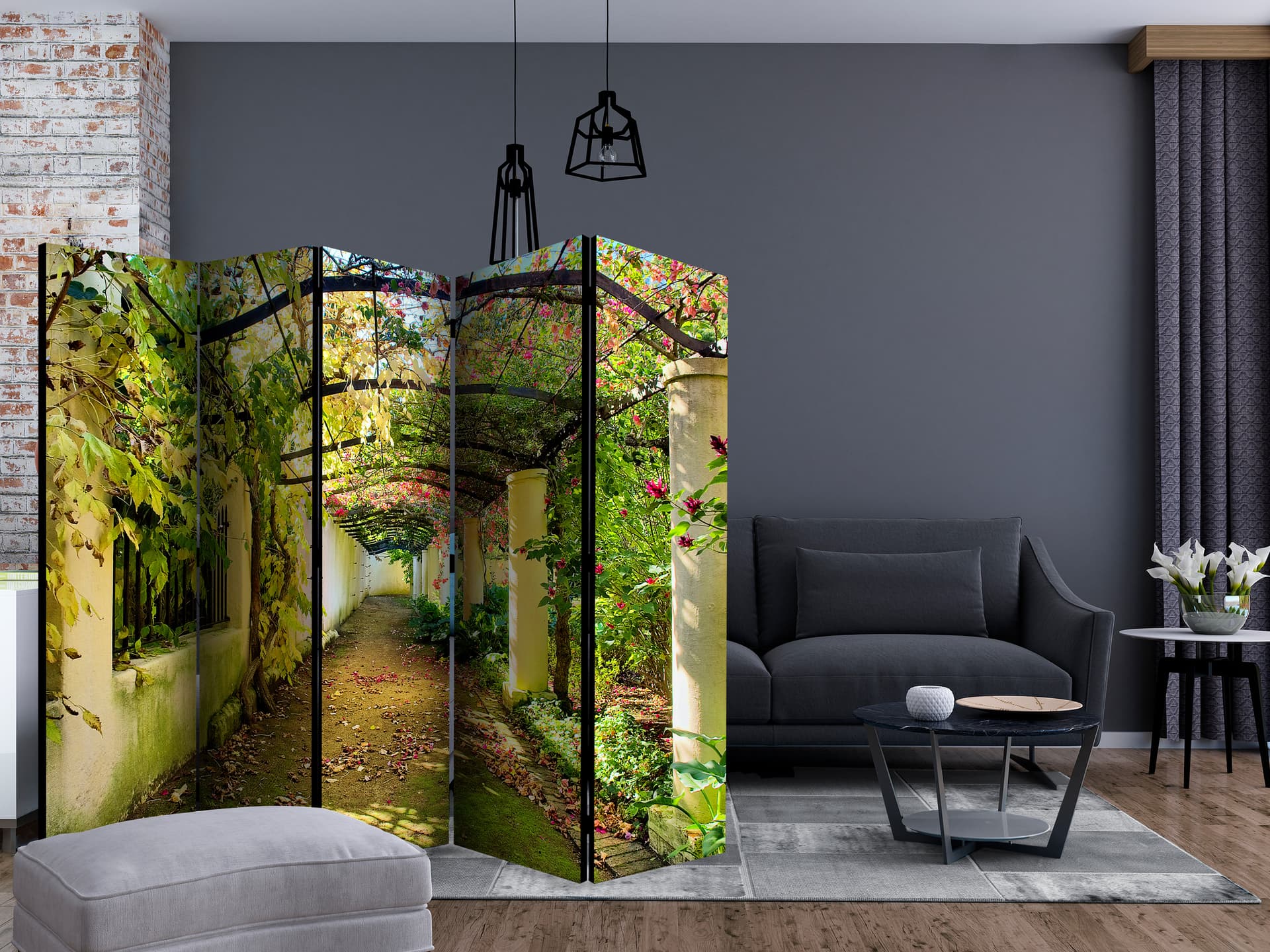 

Parawan 5-częściowy - Pergola II [Room Dividers] (rozmiar 225x172)