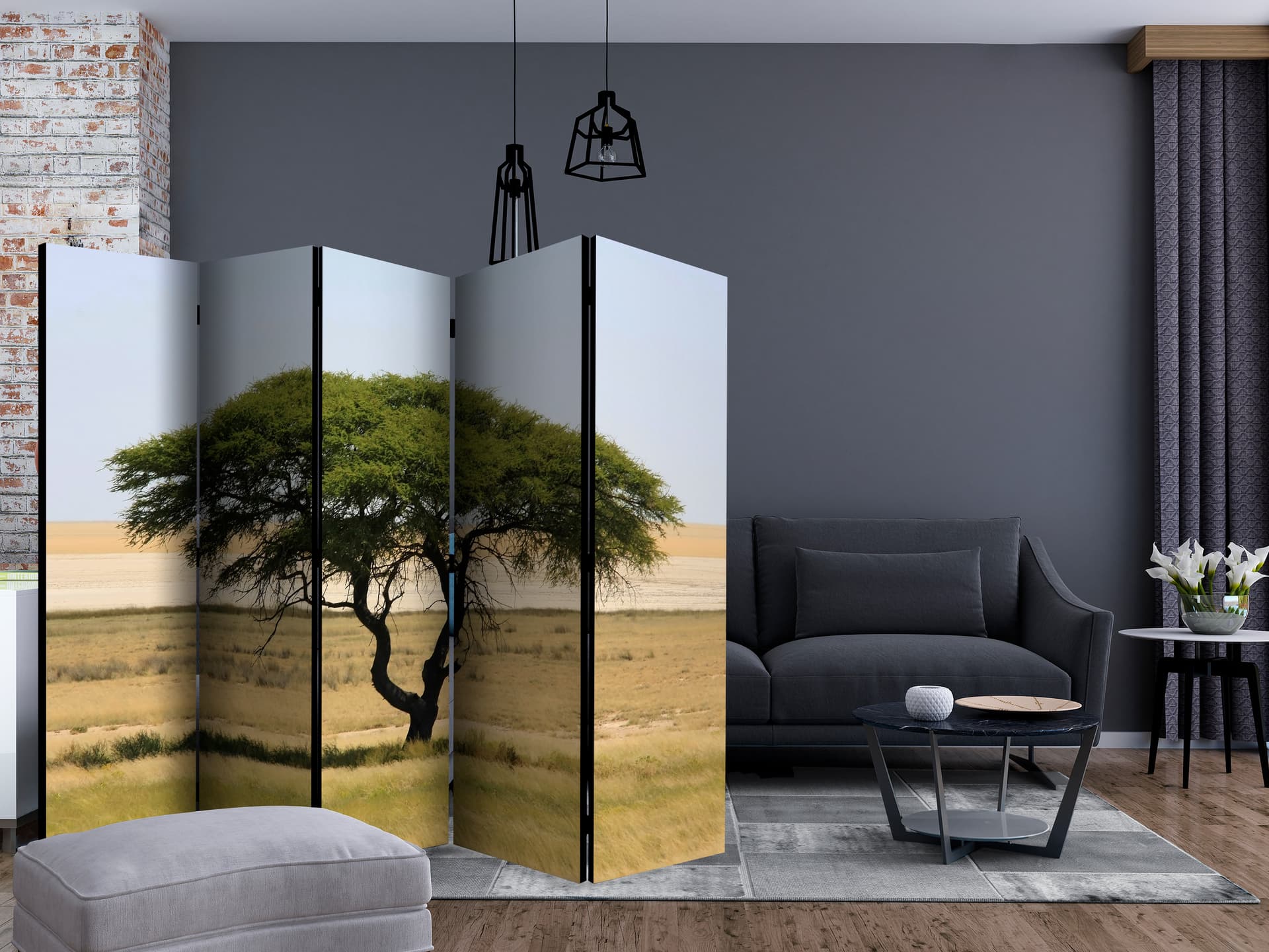 

Parawan 5-częściowy - Etosha National Park, Namibia II [Room Dividers] (rozmiar 225x172)