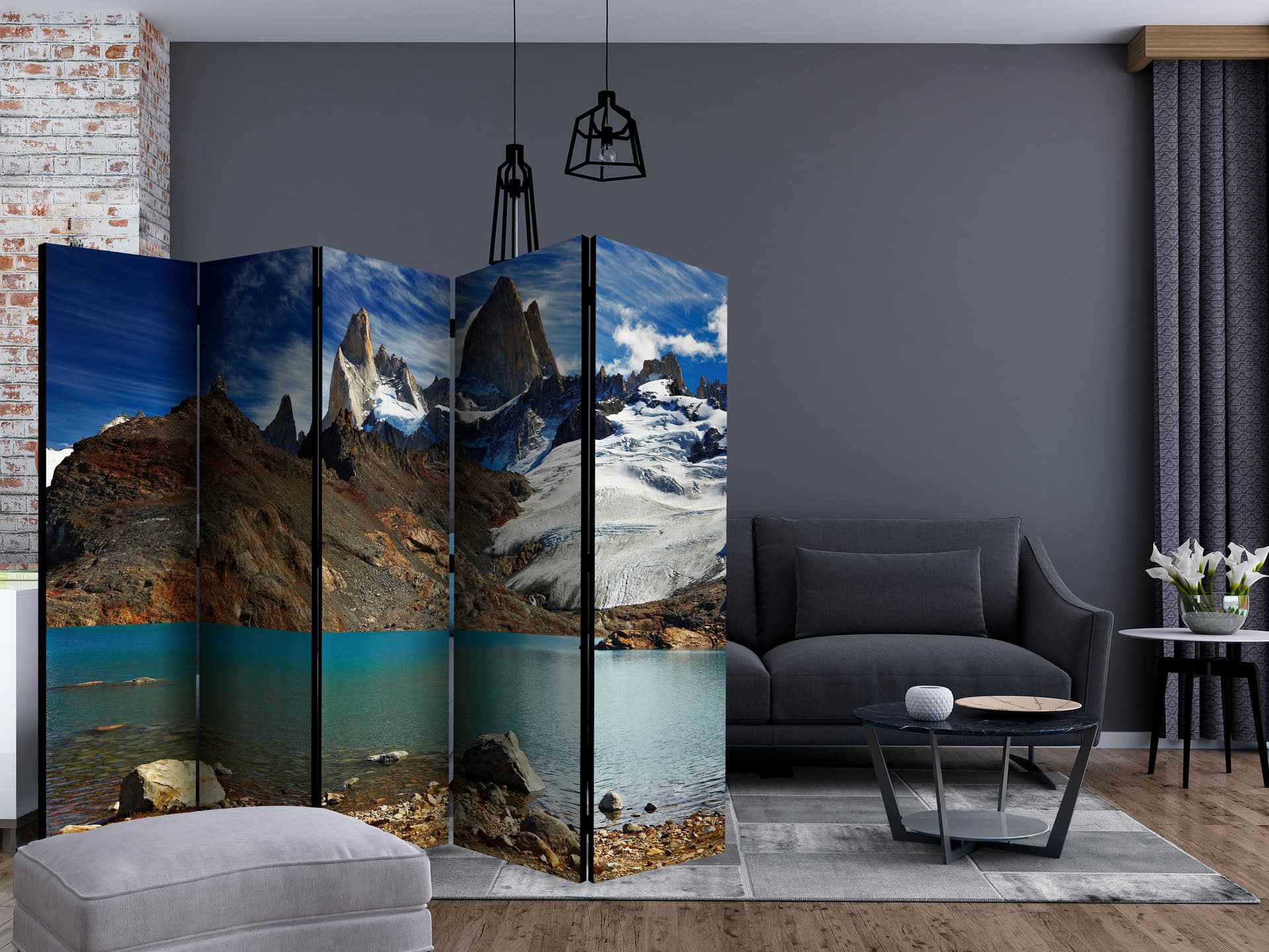 

Parawan 5-częściowy - Mount Fitz Roy, Patagonia, Argentina II [Room Dividers] (rozmiar 225x172)