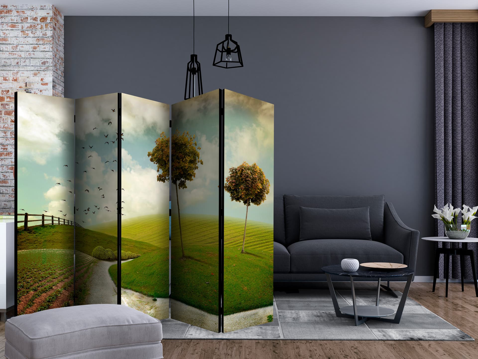 

Parawan 5-częściowy - jesień - krajobraz II [Room Dividers] (rozmiar 225x172)