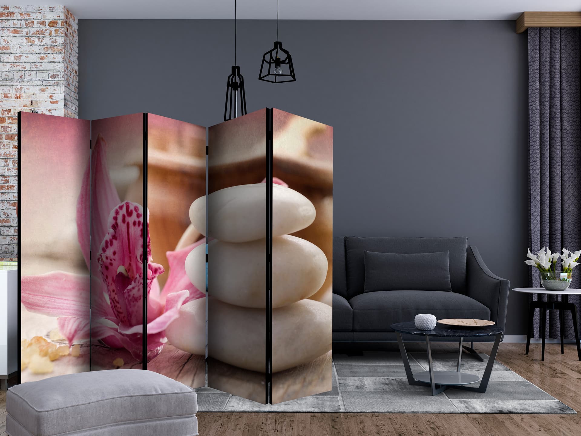 

Parawan 5-częściowy - Zen i SPA II [Room Dividers] (rozmiar 225x172)