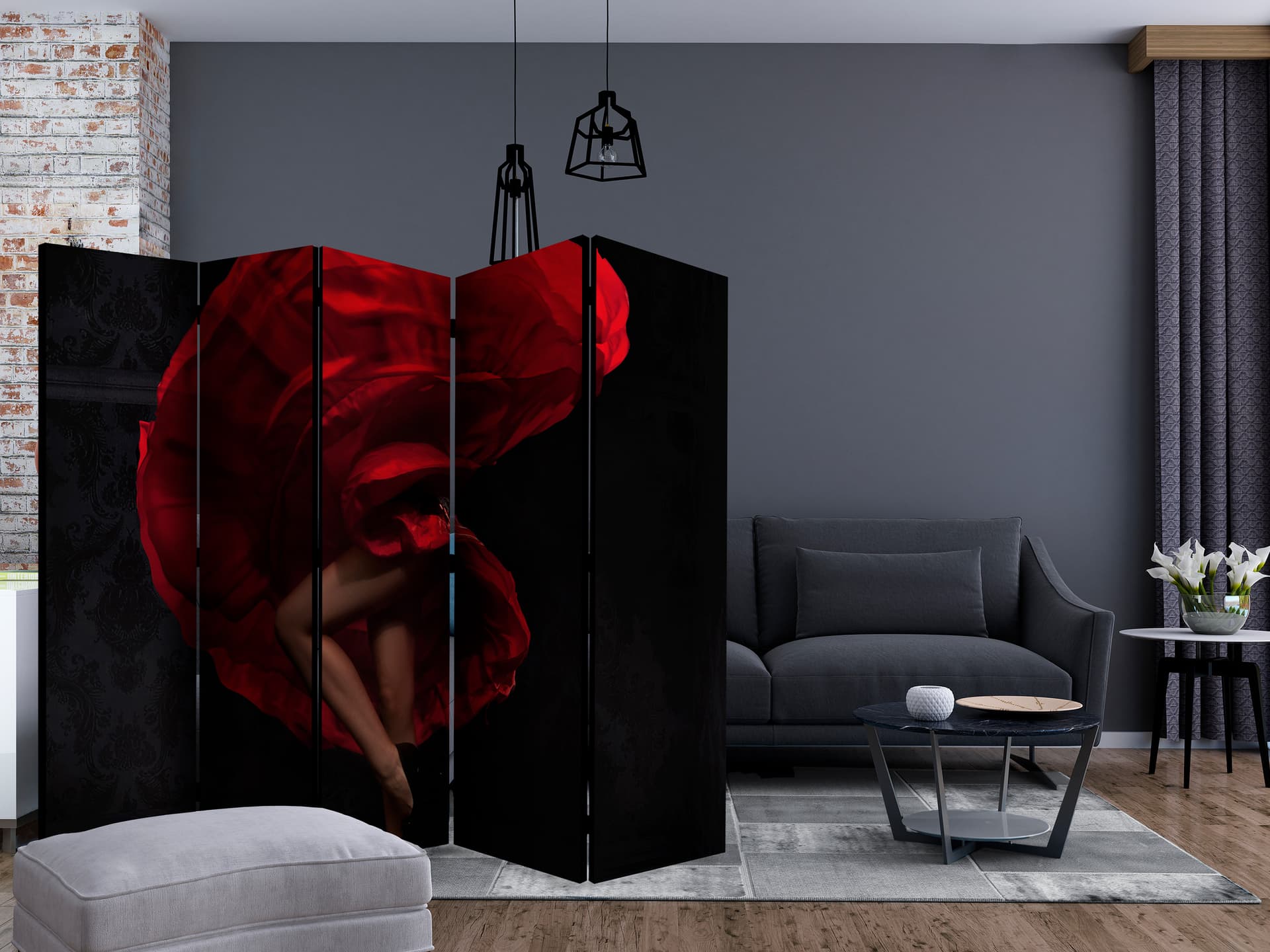 

Parawan 5-częściowy - Tancerka flamenco II [Room Dividers] (rozmiar 225x172)
