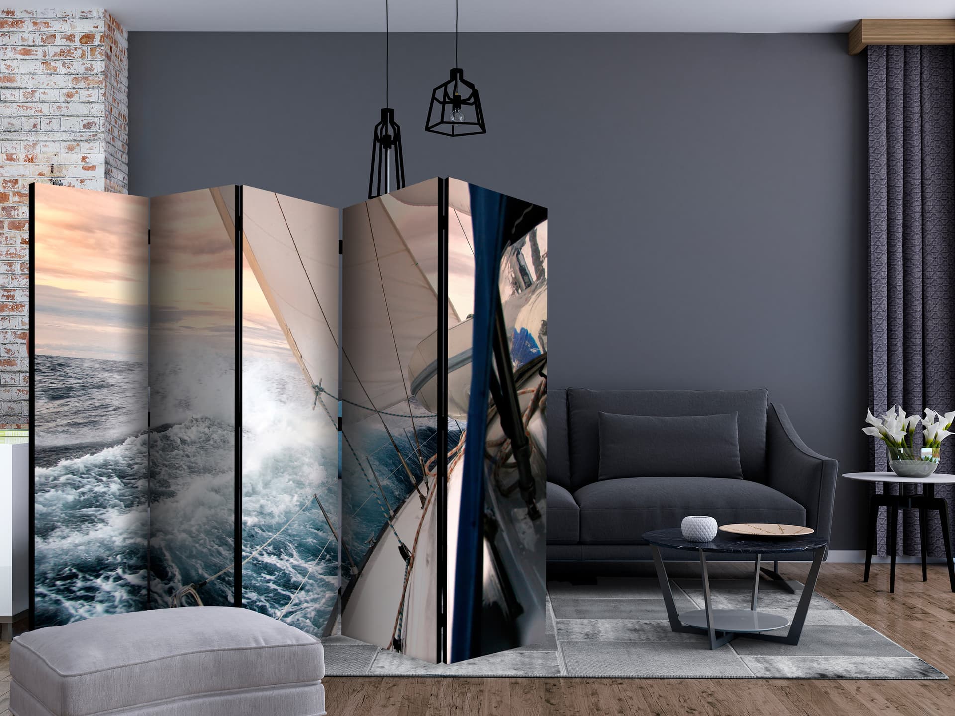 

Parawan 5-częściowy - Żeglarstwo II [Room Dividers] (rozmiar 225x172)