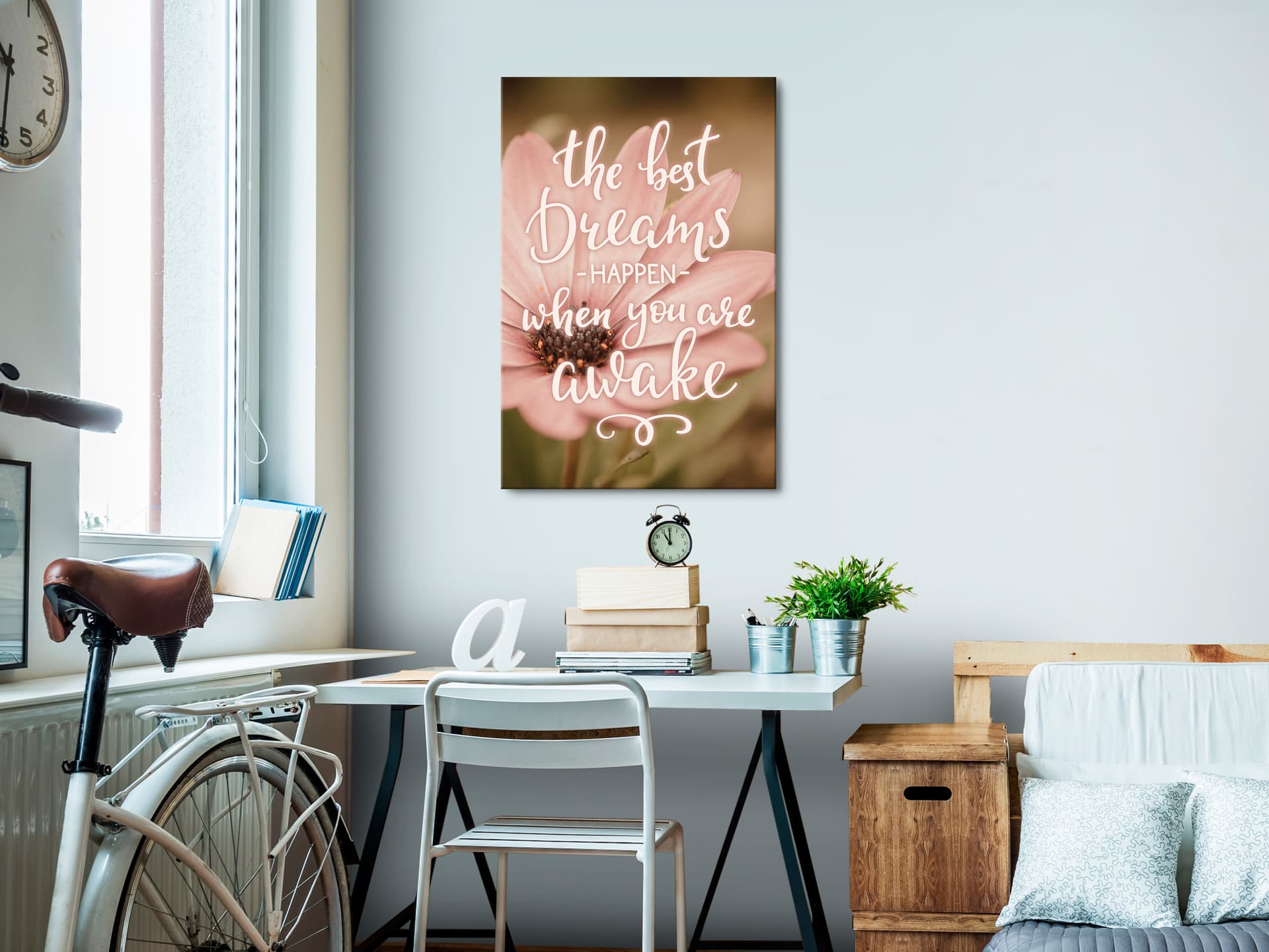 

Obraz - The best dreams happen when you are awake (1-częściowy) pionowy (rozmiar 60x90)
