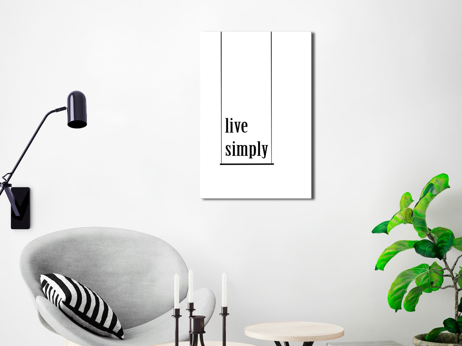 

Obraz - Minimalistyczne hasło (1-częściowy) pionowy (rozmiar 60x90)