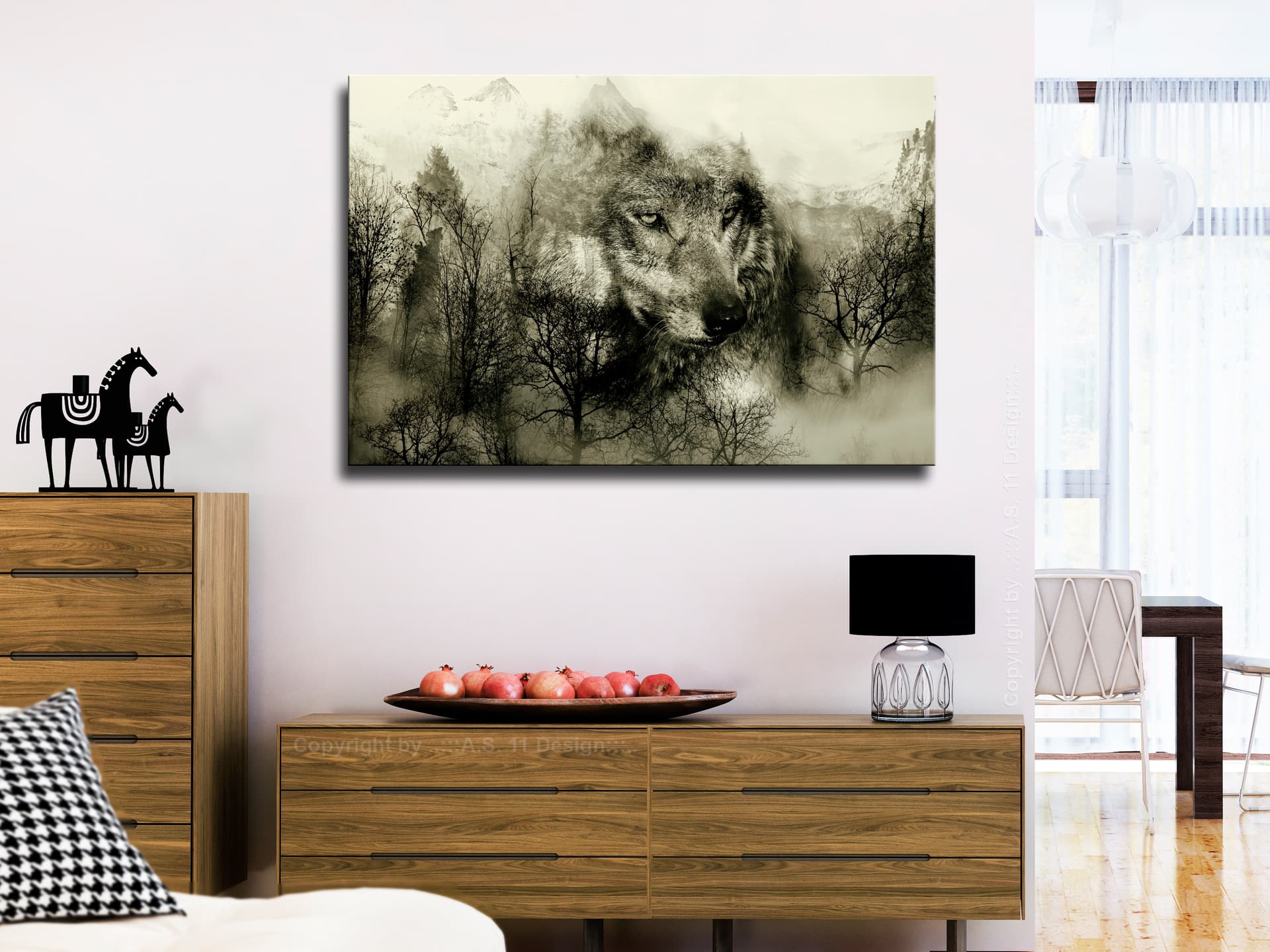 

Obraz - Drapieżnik z gór (1-częściowy) szeroki beżowy (rozmiar 90x60)