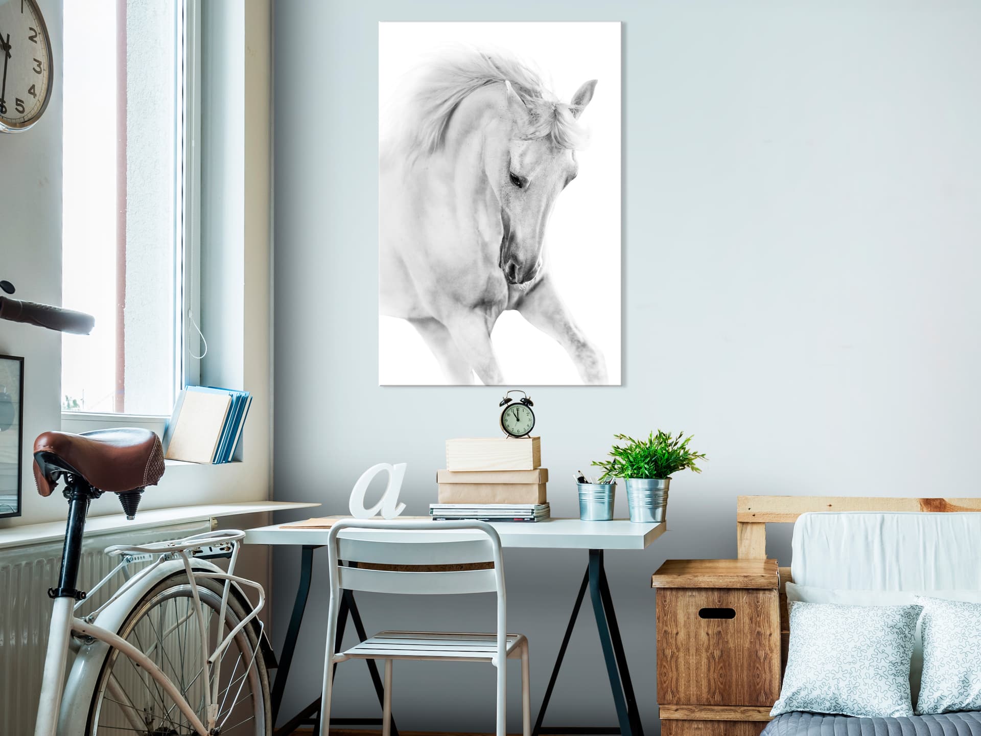 

Obraz - Biały koń (1-częściowy) pionowy (rozmiar 40x60)