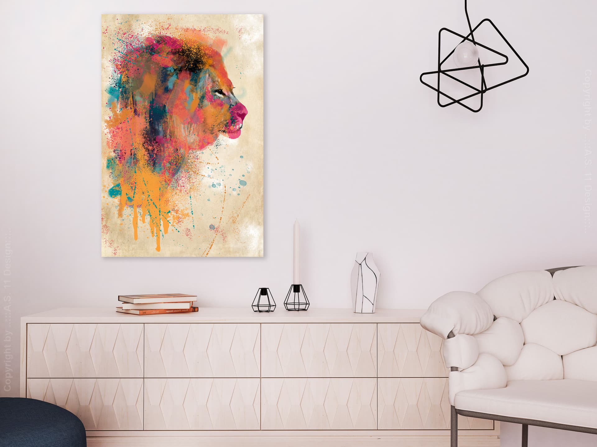 

Obraz - Akwarelowy lew (1-częściowy) pionowy (rozmiar 80x120)
