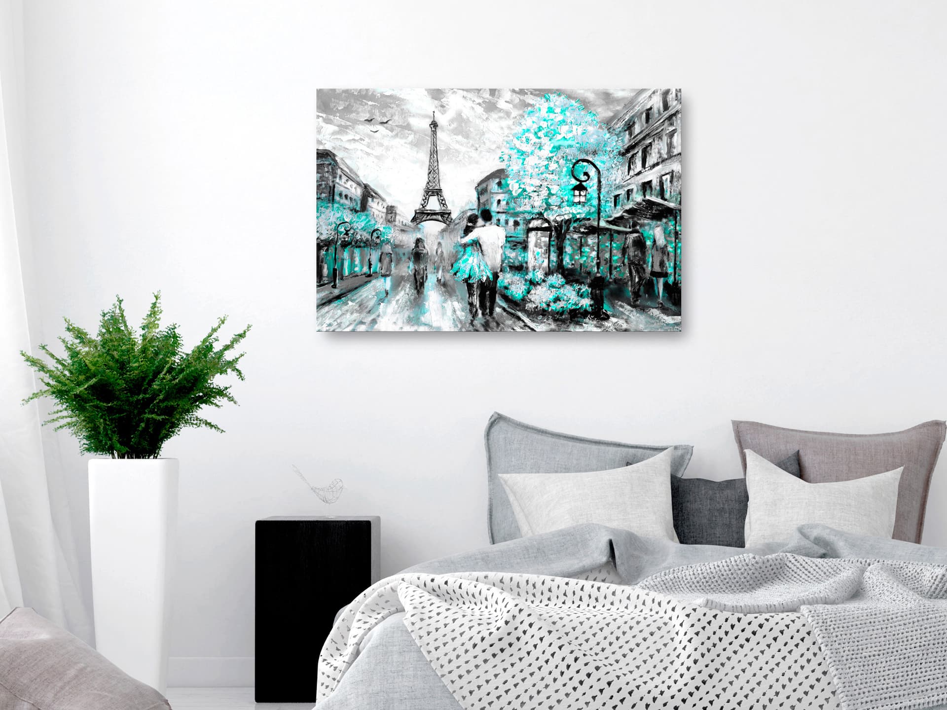 

Obraz - Kolorowe rendez-vous (1-częściowy) szeroki turkusowy (rozmiar 120x80)