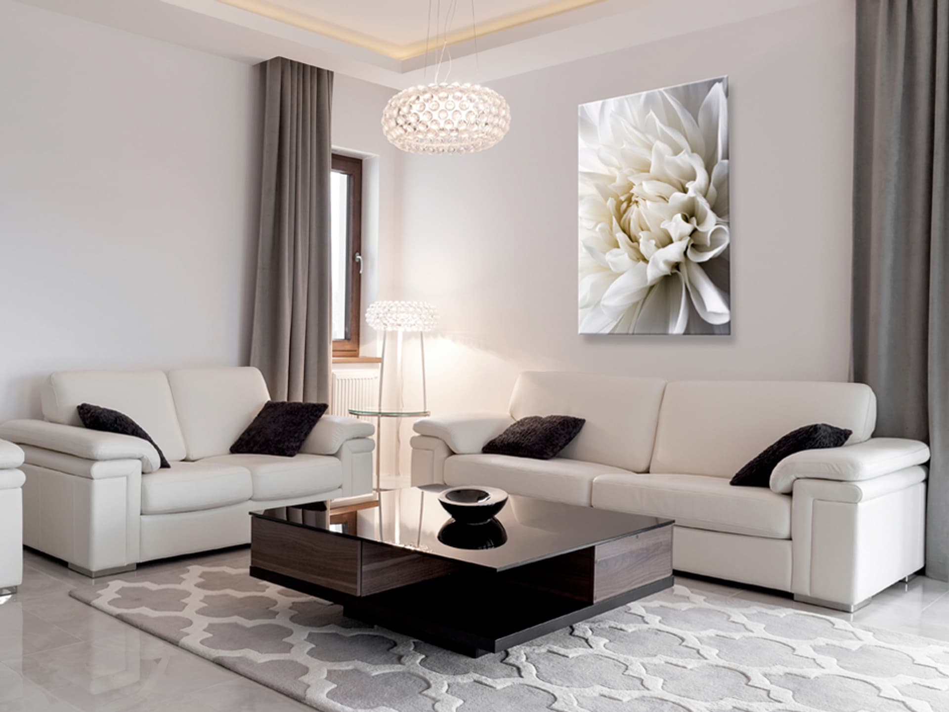 

Obraz - Biała dalia (rozmiar 40x60)