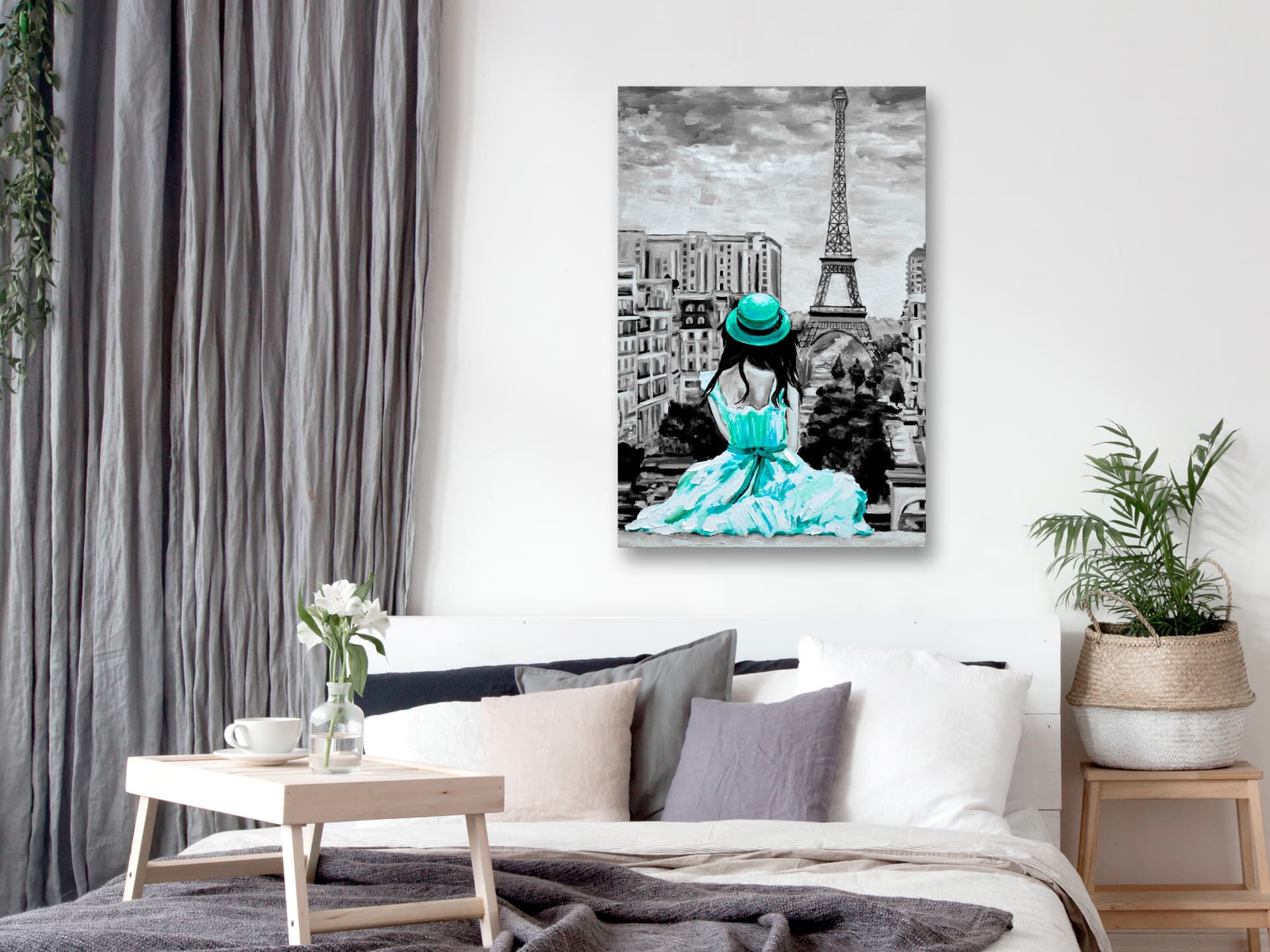 

Obraz - Paryski kolor (1-częściowy) pionowy zielony (rozmiar 40x60)