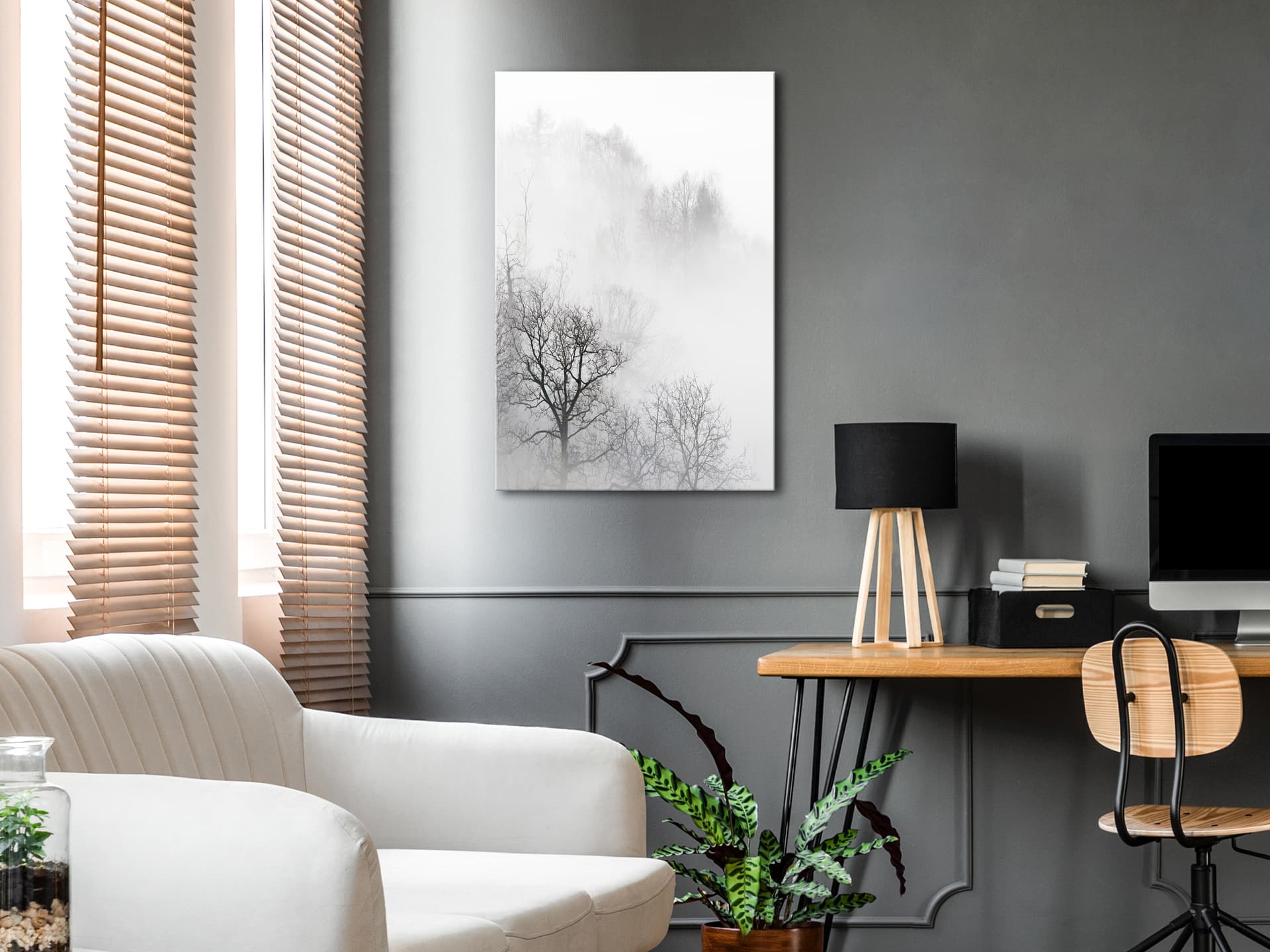 

Obraz - Drzewa we mgle (1-częściowy) pionowy (rozmiar 60x90)