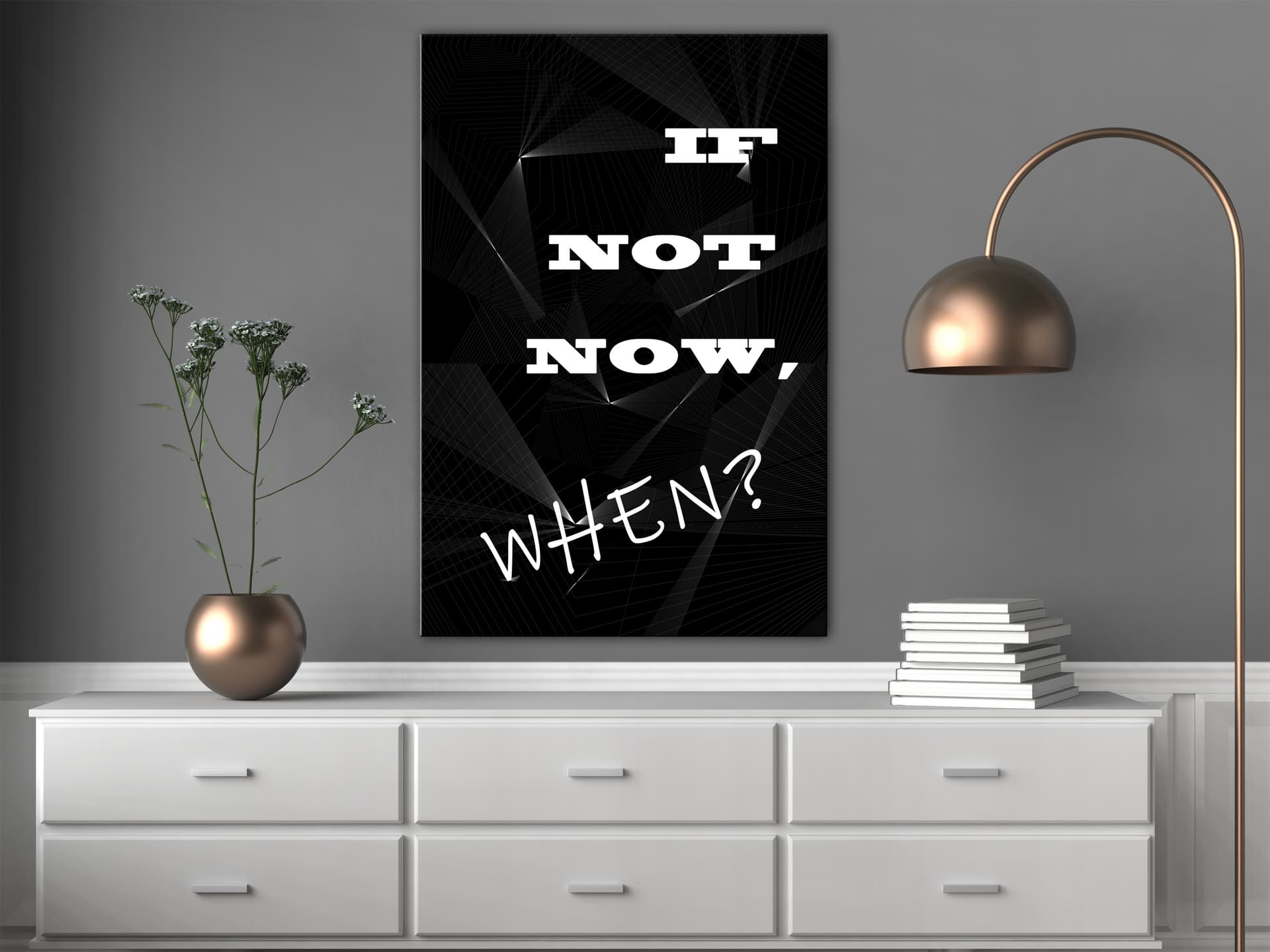 

Obraz - If not now, when (1-częściowy) pionowy (rozmiar 80x120)