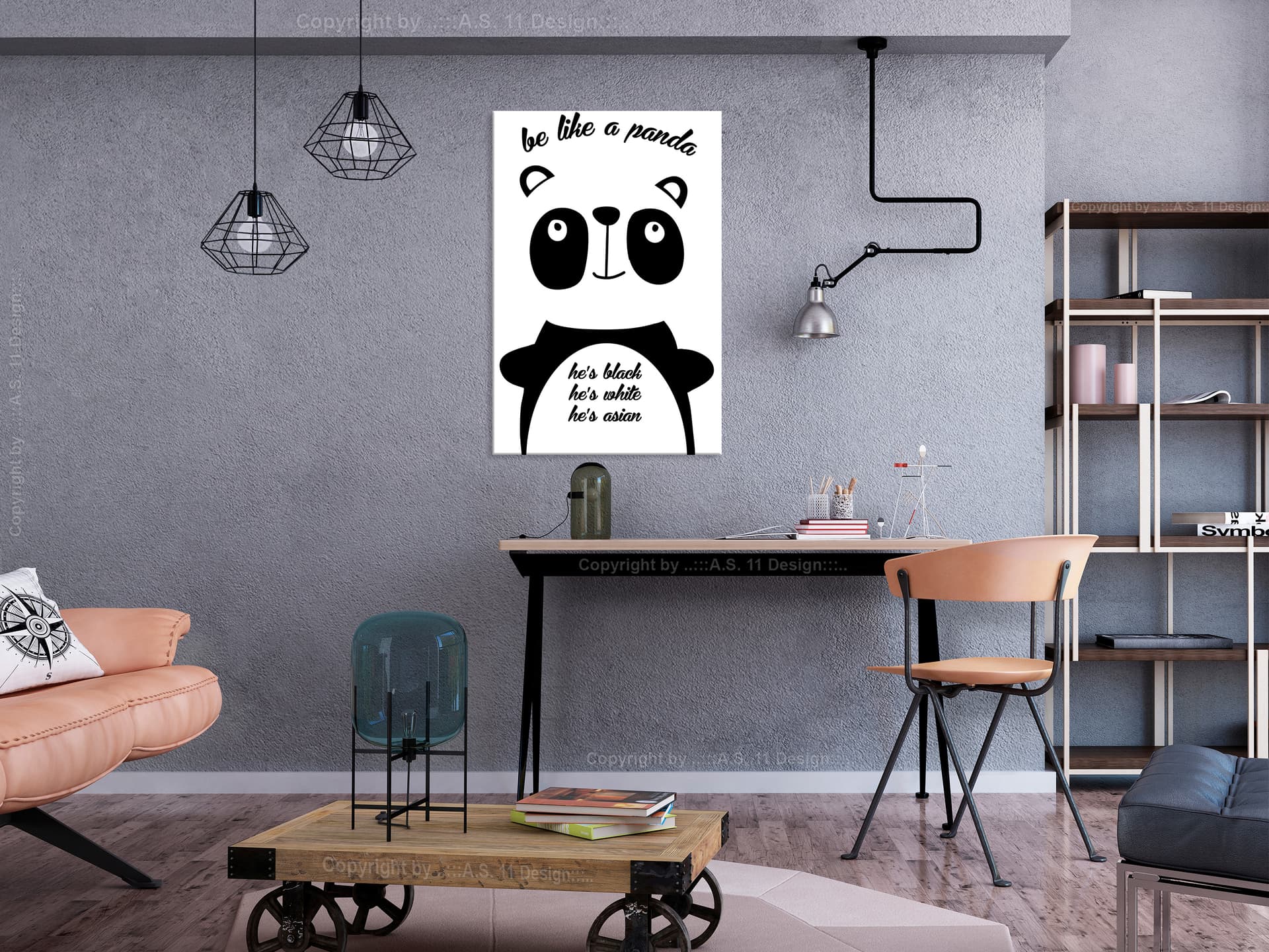 

Obraz - Be like a panda (1-częściowy) pionowy (rozmiar 40x60)