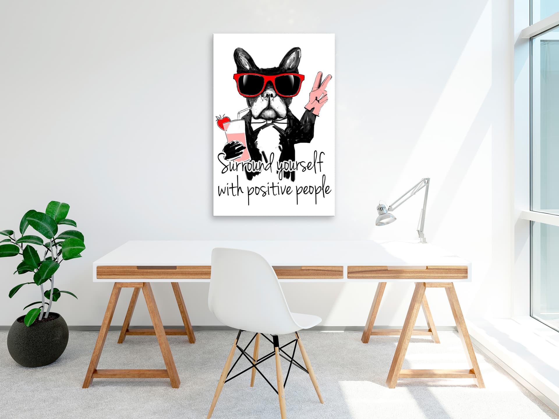 

Obraz - Surround yourself with positive people (1-częściowy) pionowy (rozmiar 80x120)