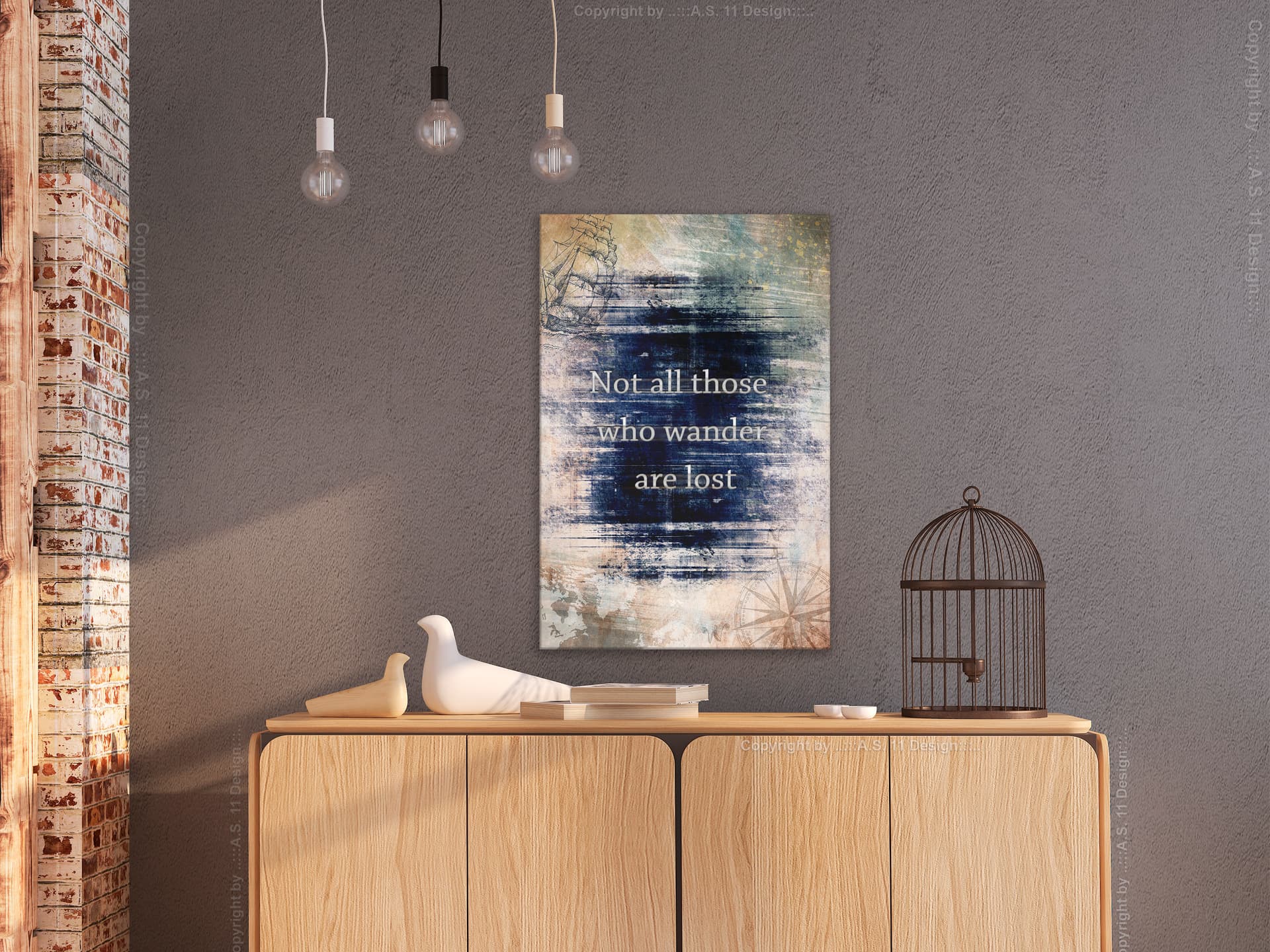 

Obraz - Not all those who wander are lost (1-częściowy) pionowy (rozmiar 40x60)