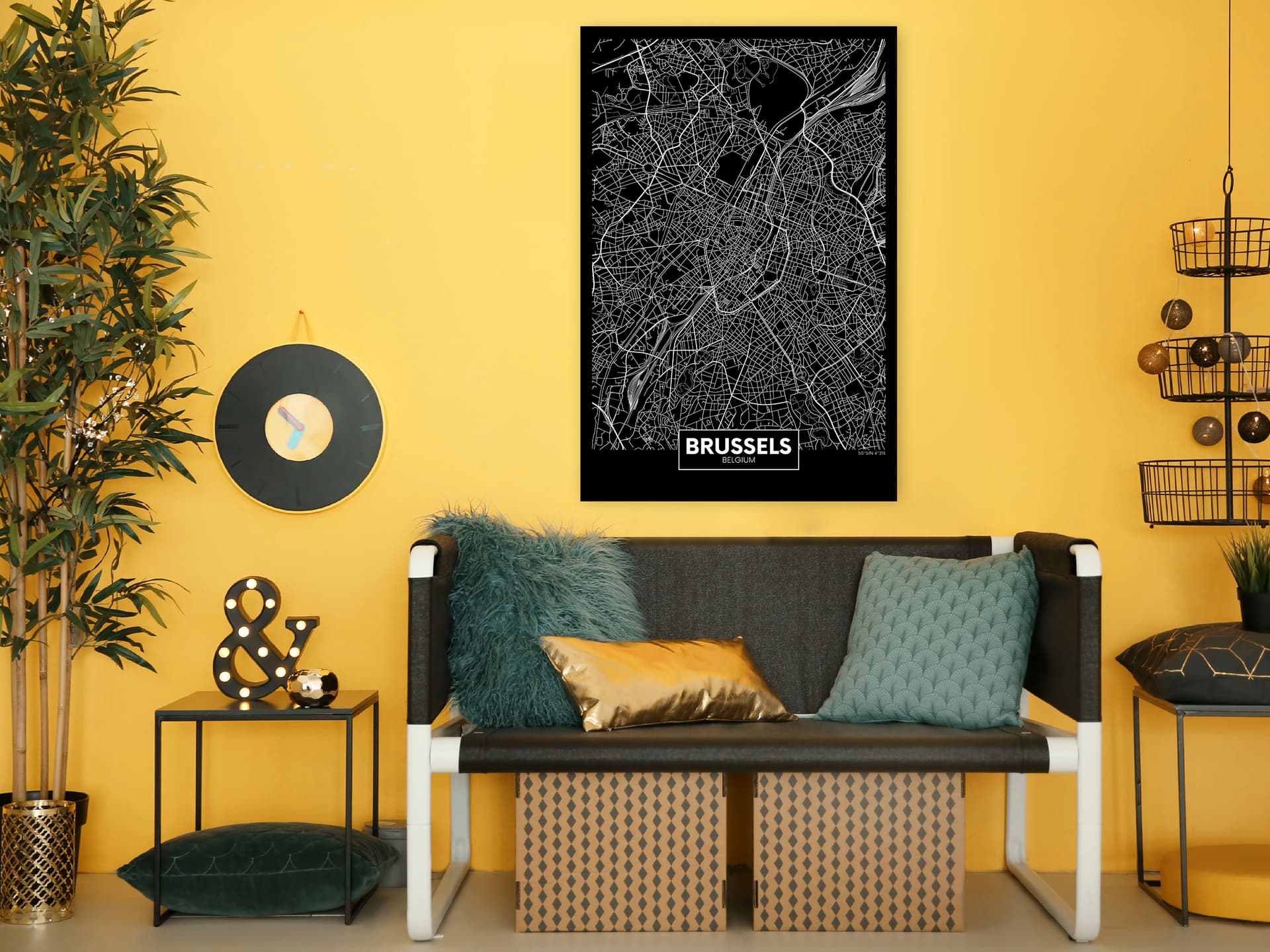 

Obraz - Ciemna mapa Brukseli (1-częściowy) pionowy (rozmiar 60x90)