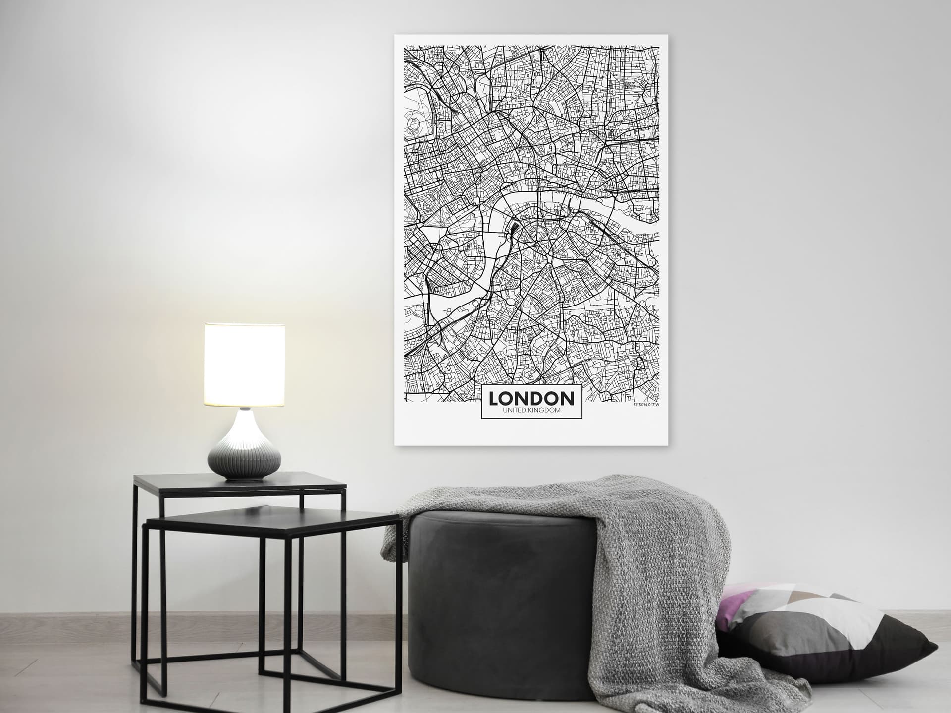 

Obraz - Mapa Londynu (1-częściowy) pionowy (rozmiar 40x60)