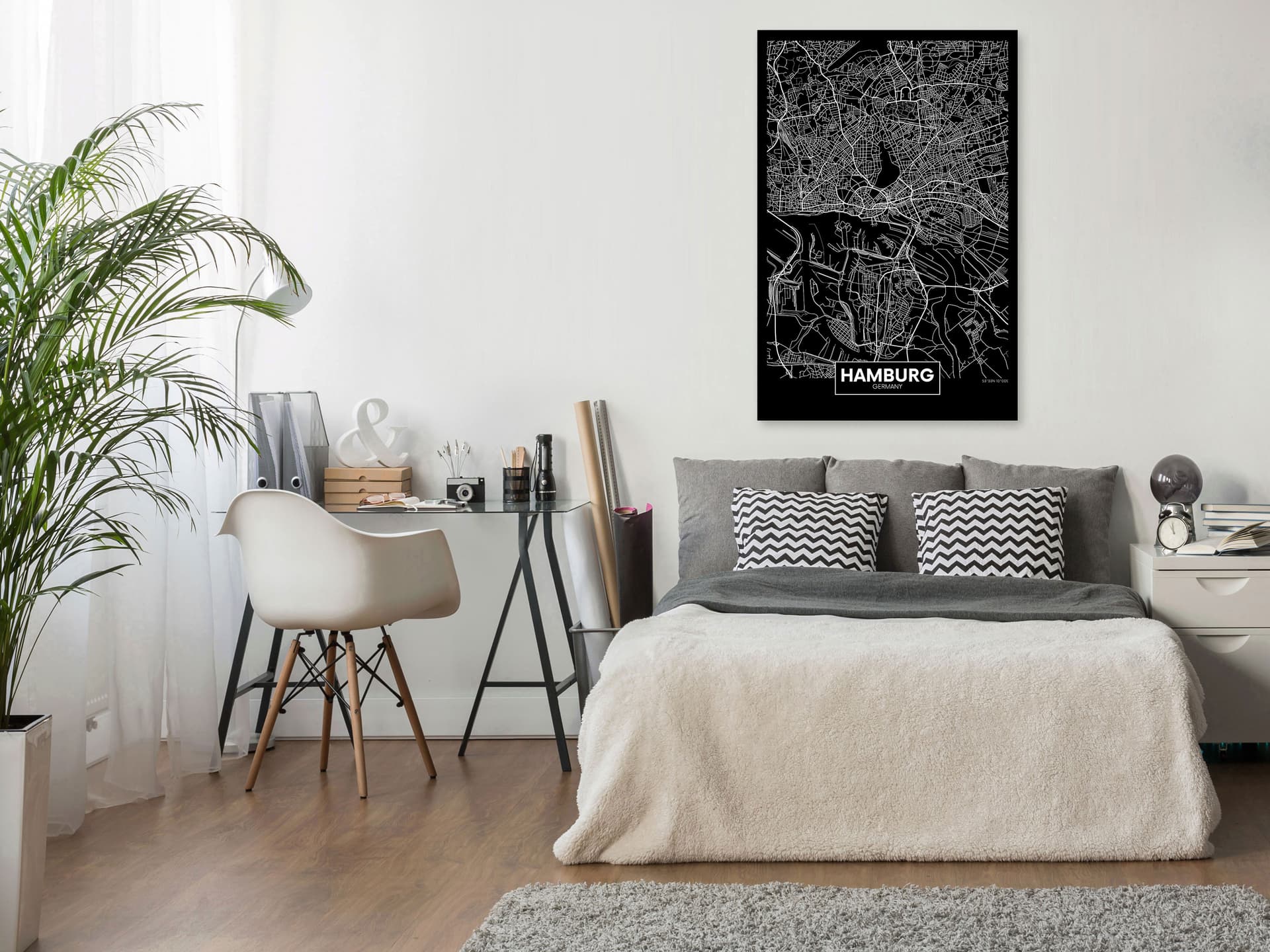 

Obraz - Ciemna mapa Hamburga (1-częściowy) pionowy (rozmiar 80x120)