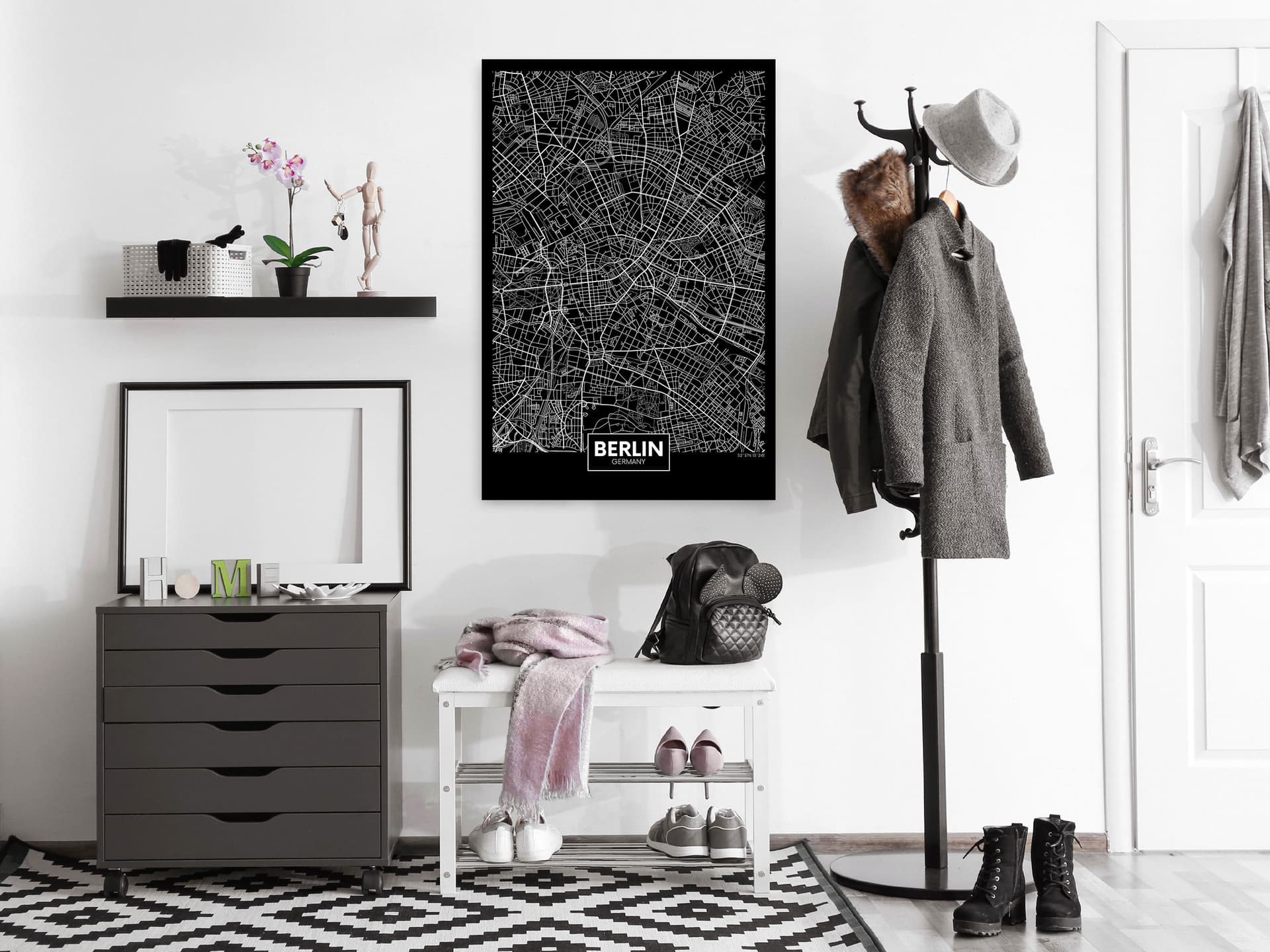 

Obraz - Ciemna mapa Berlina (1-częściowy) pionowy (rozmiar 40x60)