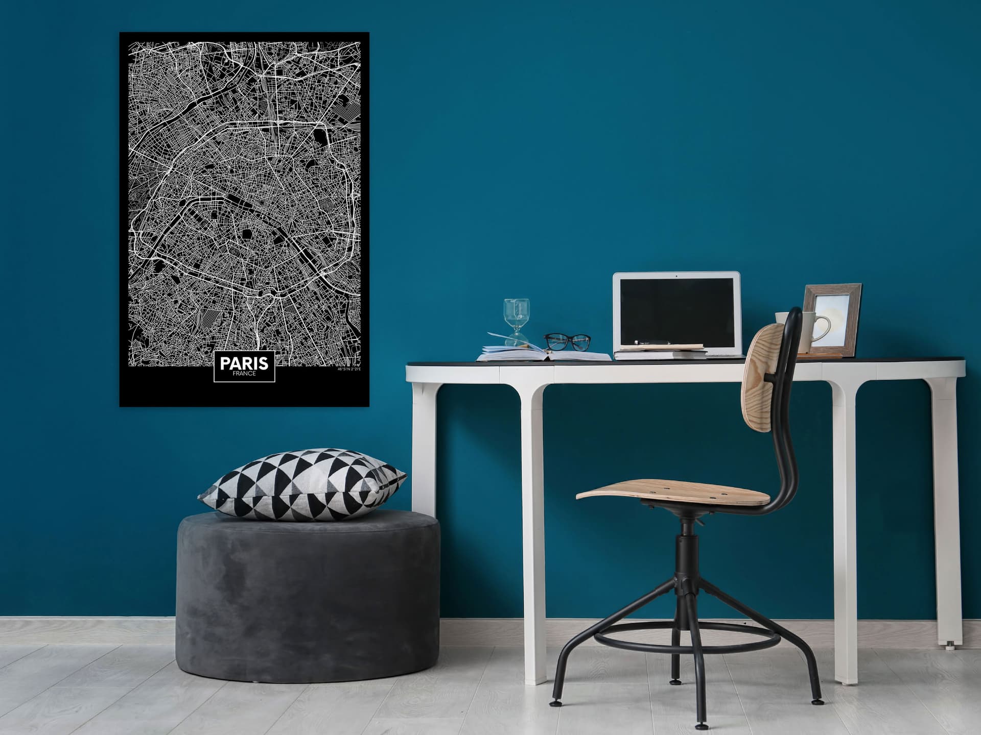 

Obraz - Ciemna mapa Paryża (1-częściowy) pionowy (rozmiar 40x60)
