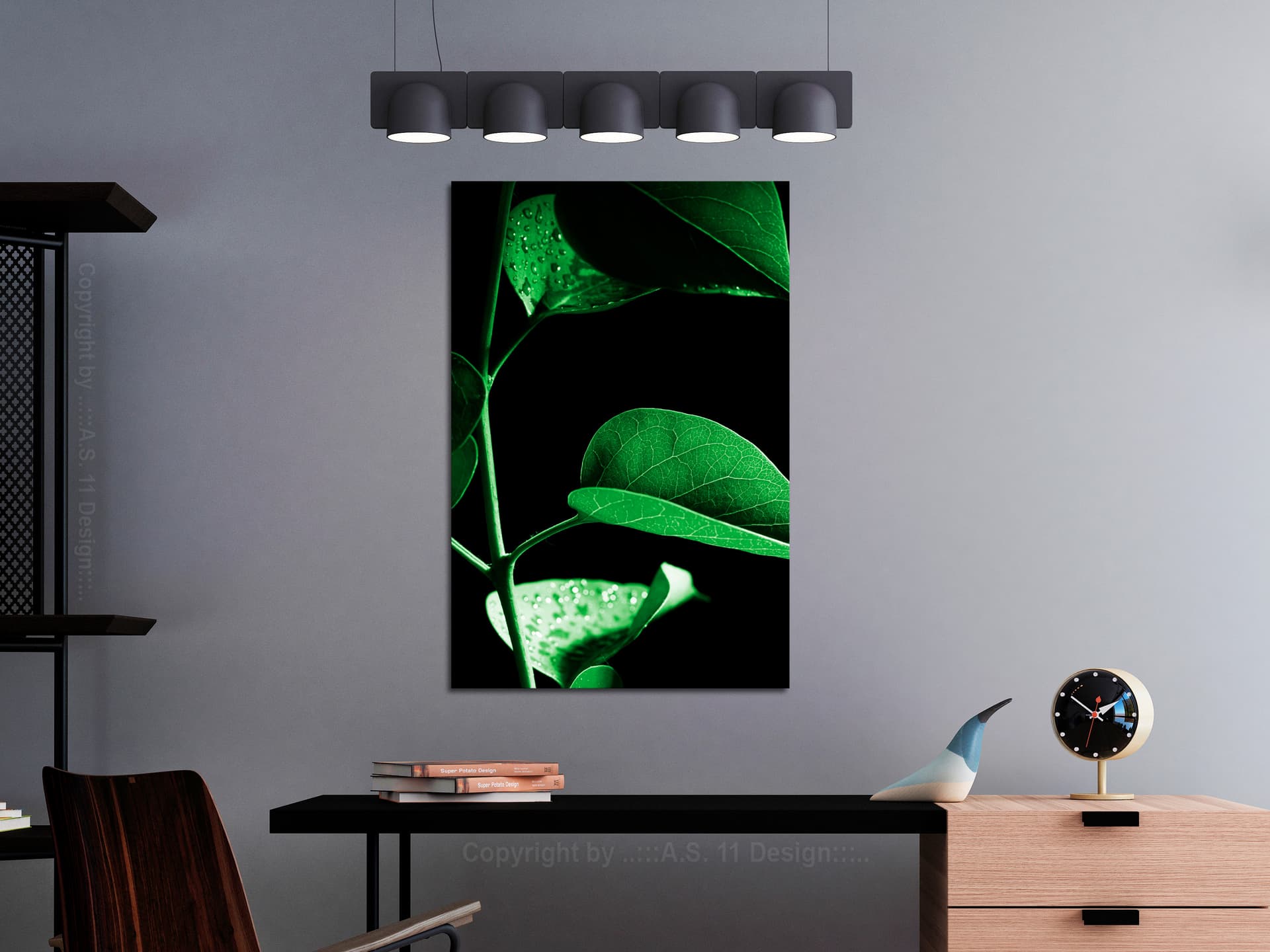 

Obraz - Roślina w czerni (1-częściowy) pionowy (rozmiar 60x90)