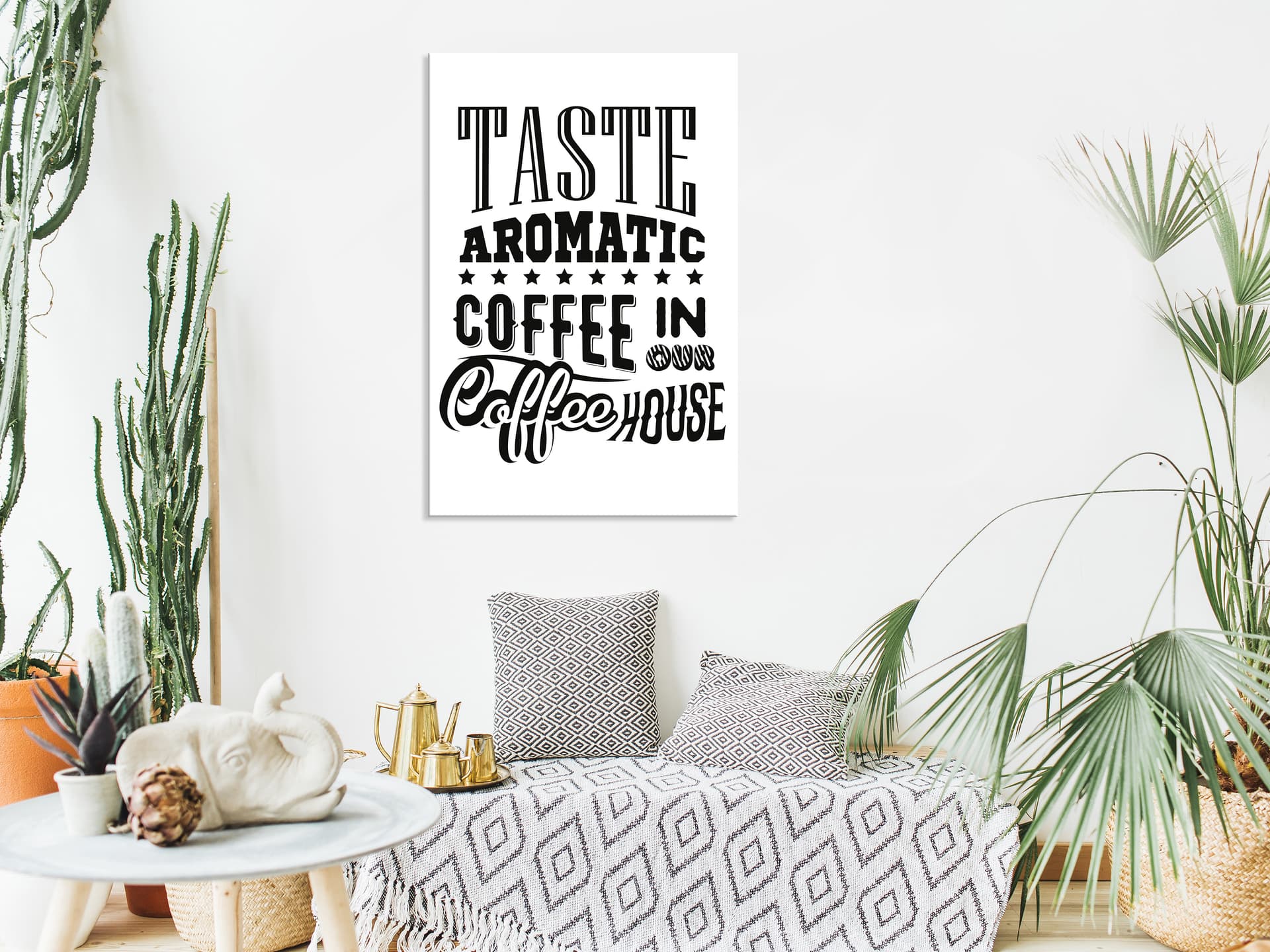 

Obraz - Taste aromatic coffee in our coffee house (1-częściowy) pionowy (rozmiar 80x120)