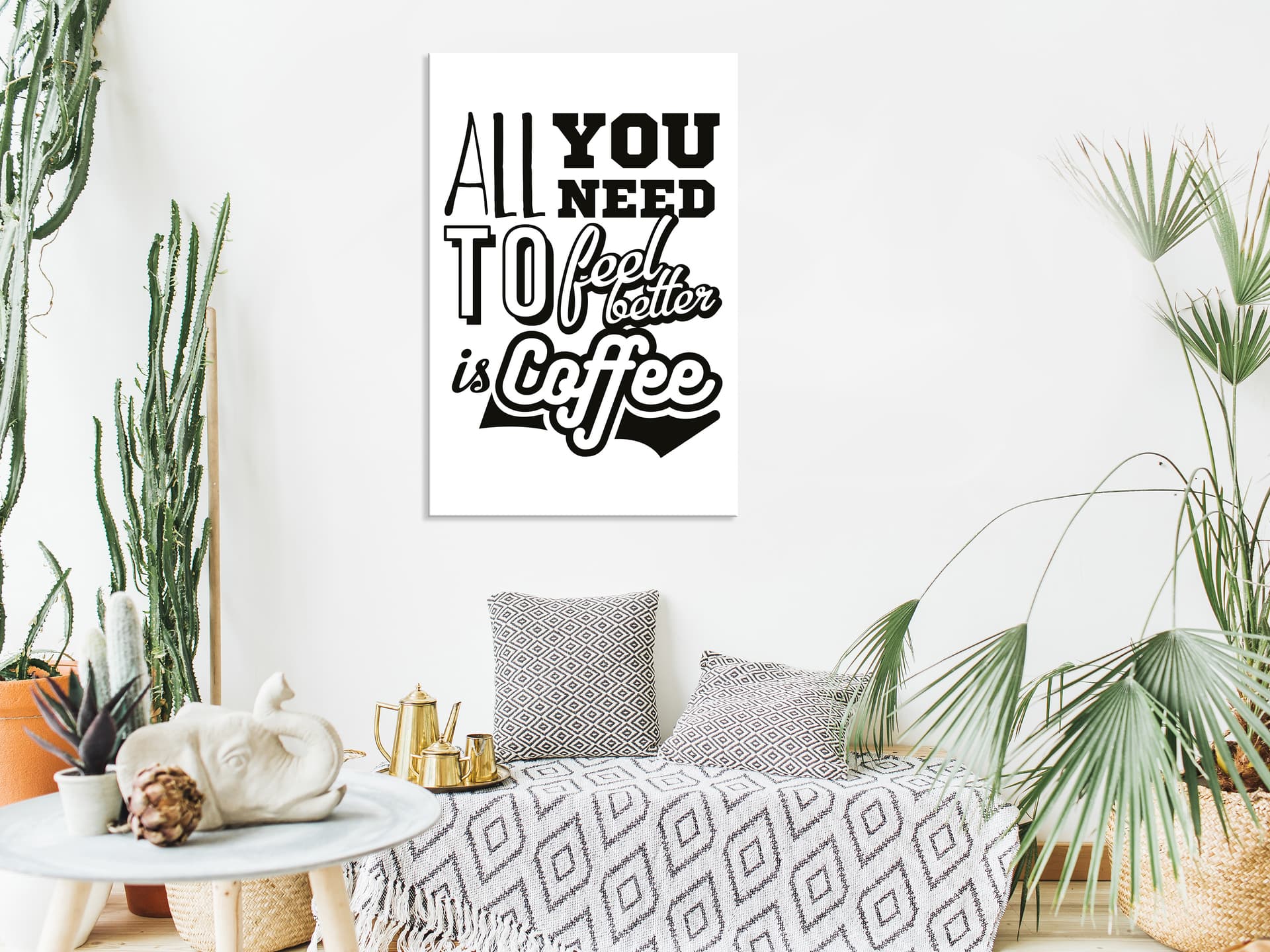 

Obraz - All you need to feel better is coffee (1-częściowy) pionowy (rozmiar 40x60)