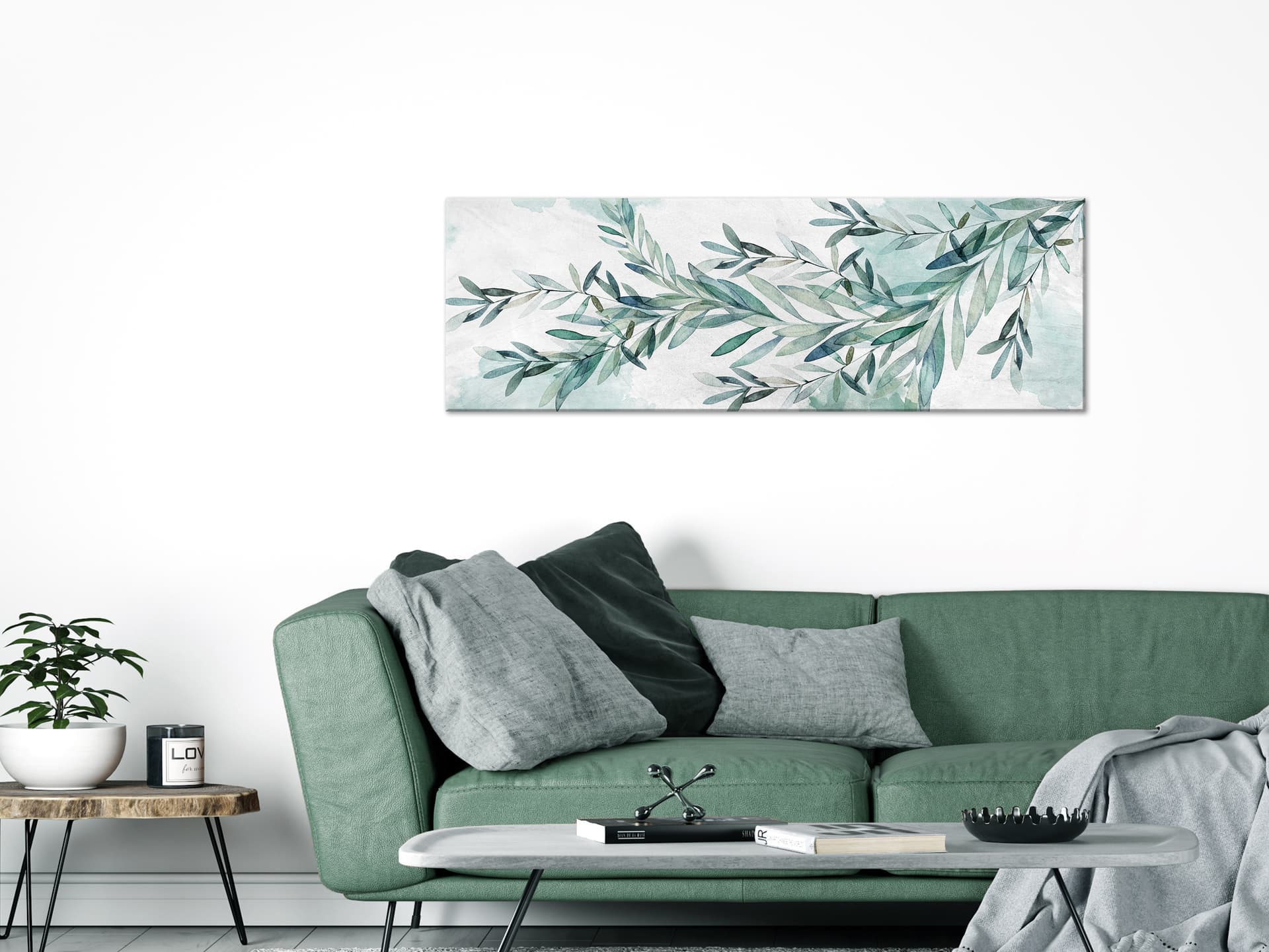 

Obraz - Miętowy spokój (rozmiar 120x40)