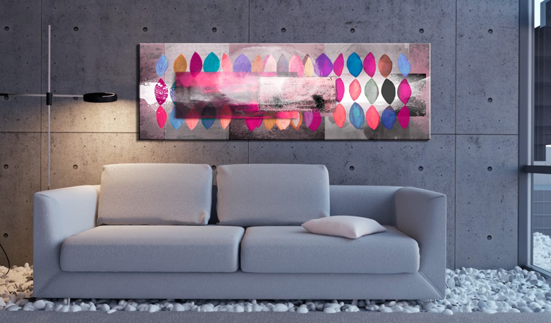 

Obraz malowany - Paleta barw (rozmiar 120x40)