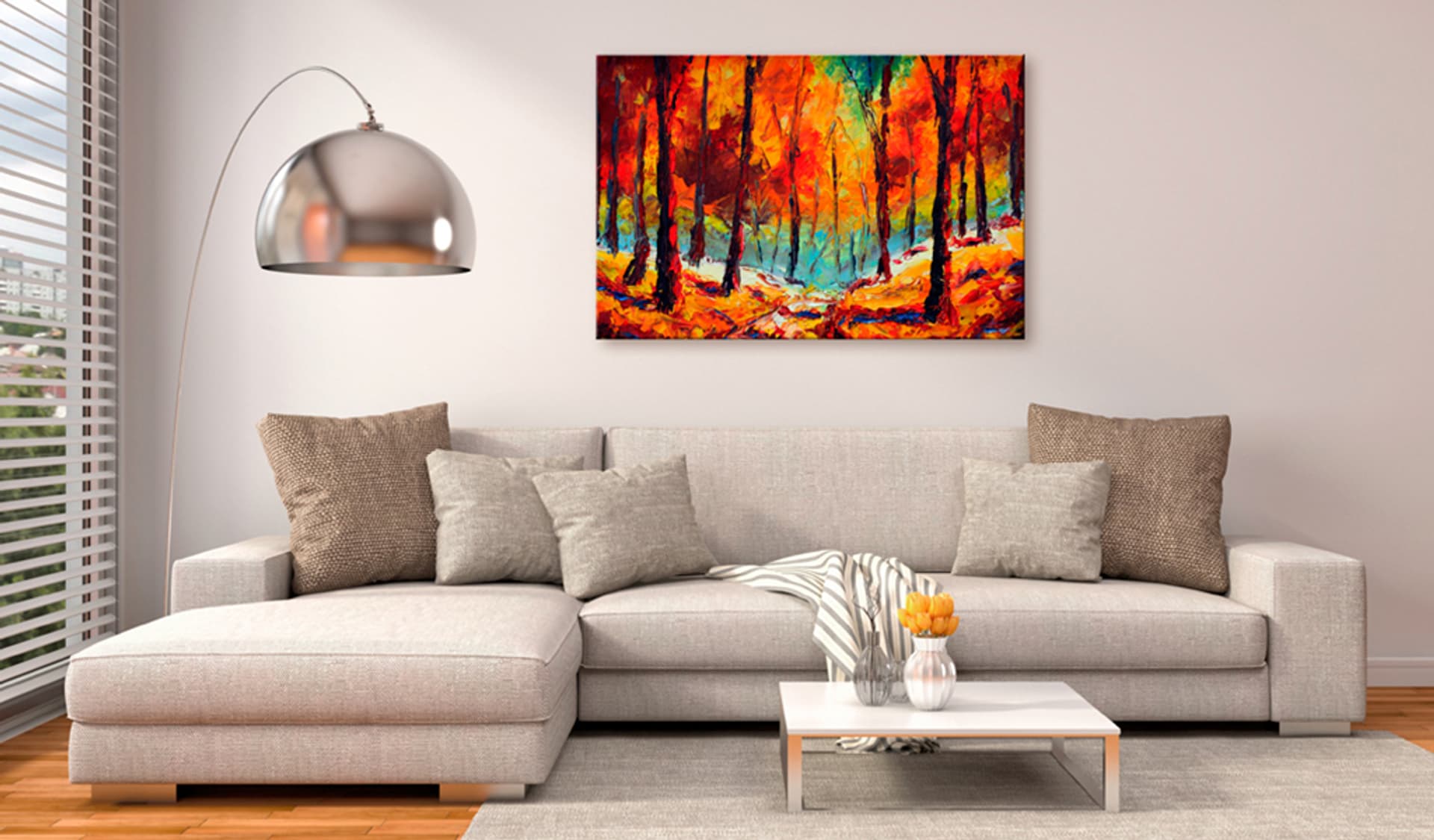 

Obraz malowany - Artystyczna jesień (rozmiar 90x60)