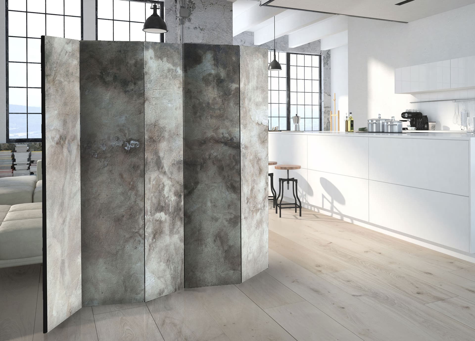 

Parawan 5-częściowy - Gradowa chmura II [Room Dividers] (rozmiar 225x172)