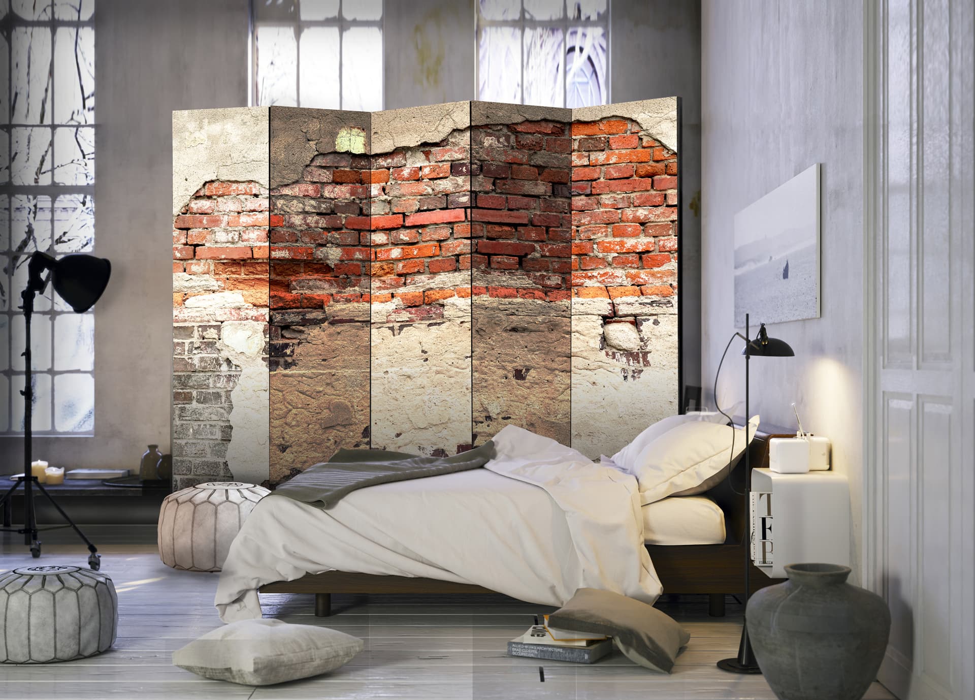 

Parawan 5-częściowy - Historia miasta II [Room Dividers] (rozmiar 225x172)