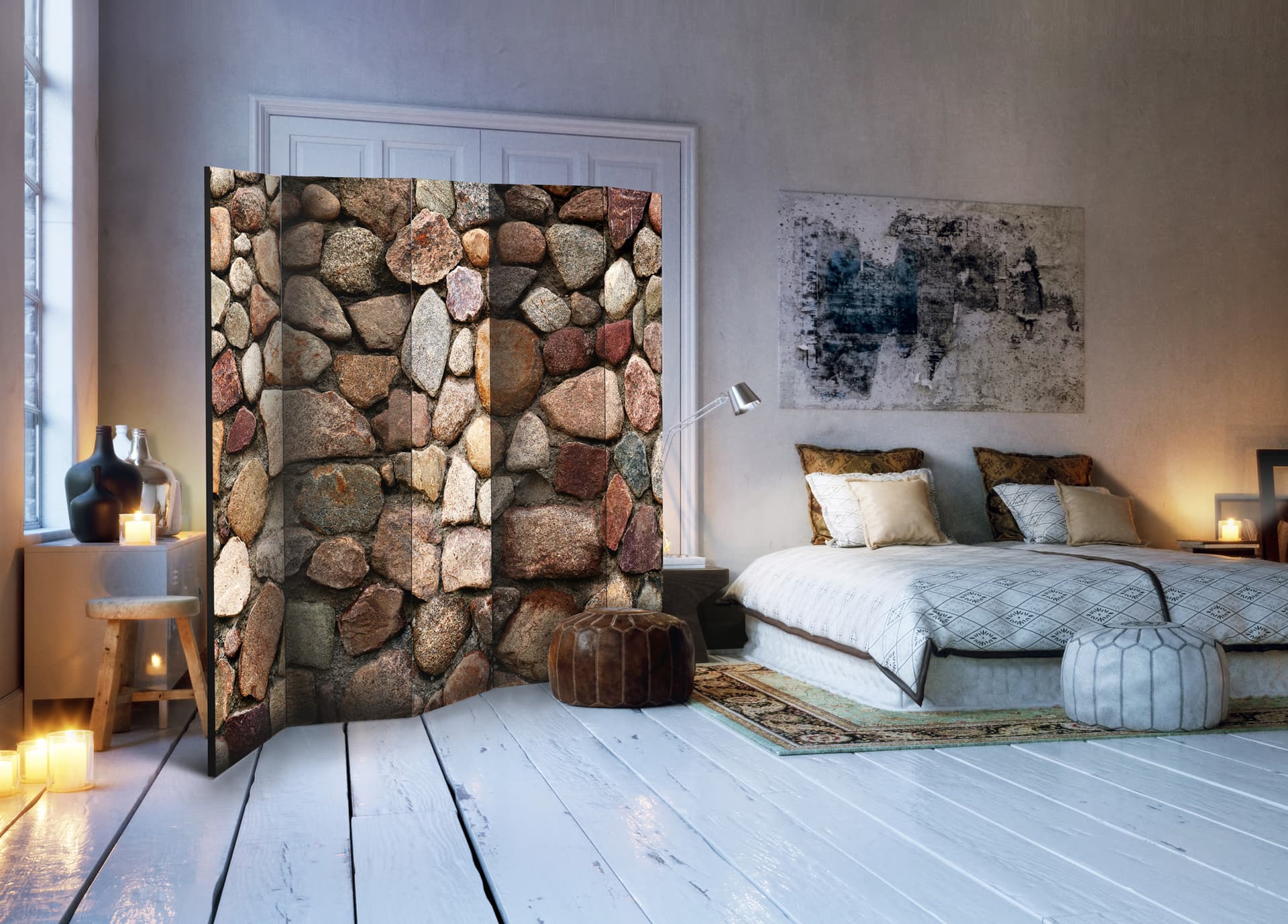

Parawan 5-częściowy - Letnia cytadela II [Room Dividers] (rozmiar 225x172)