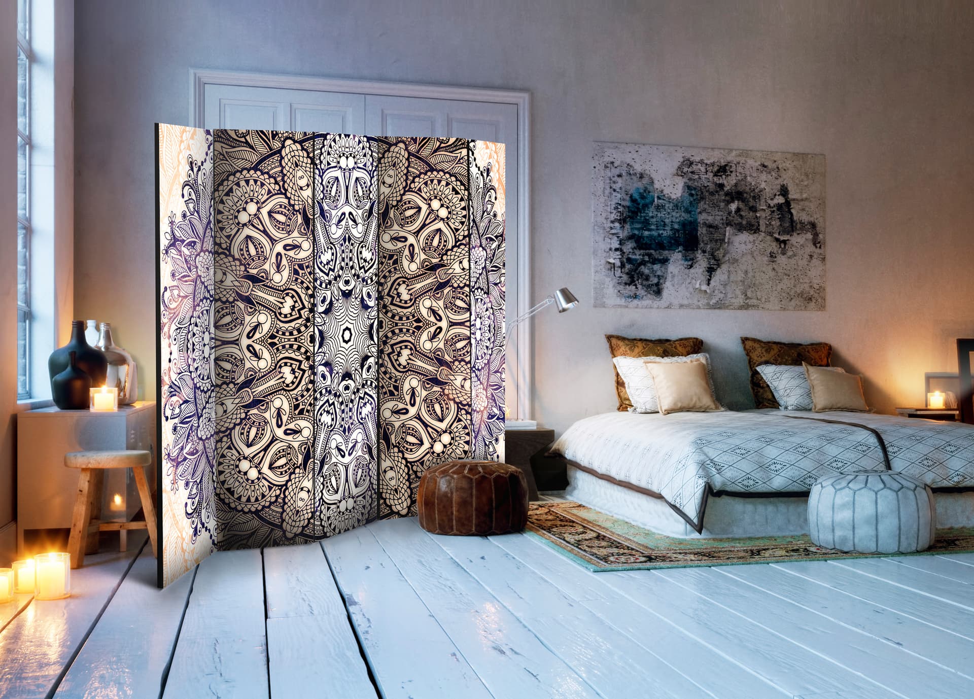 

Parawan 5-częściowy - Orientalny kunszt II [Room Dividers] (rozmiar 225x172)