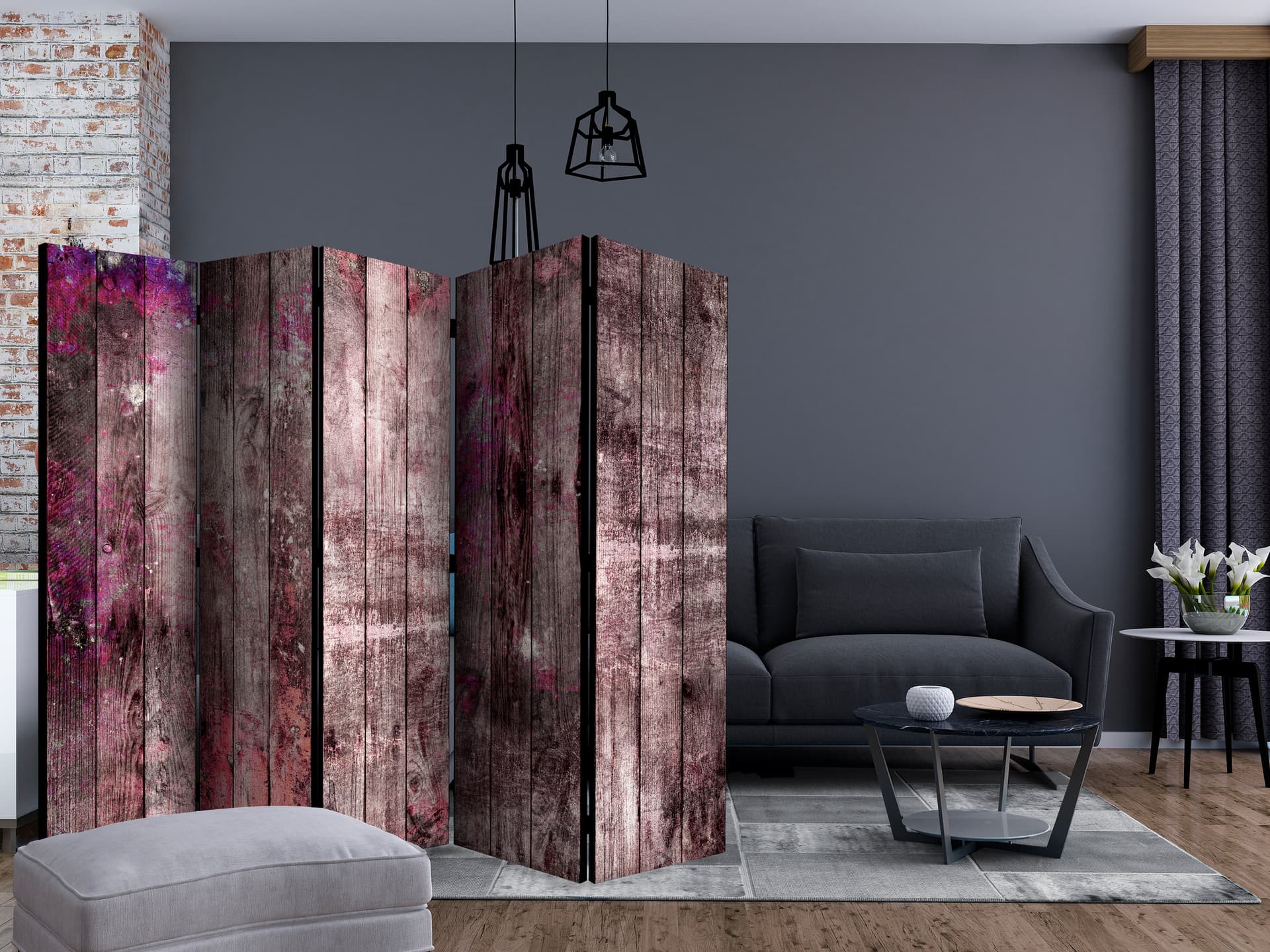 

Parawan 5-częściowy - Powiew wiosny II [Room Dividers] (rozmiar 225x172)