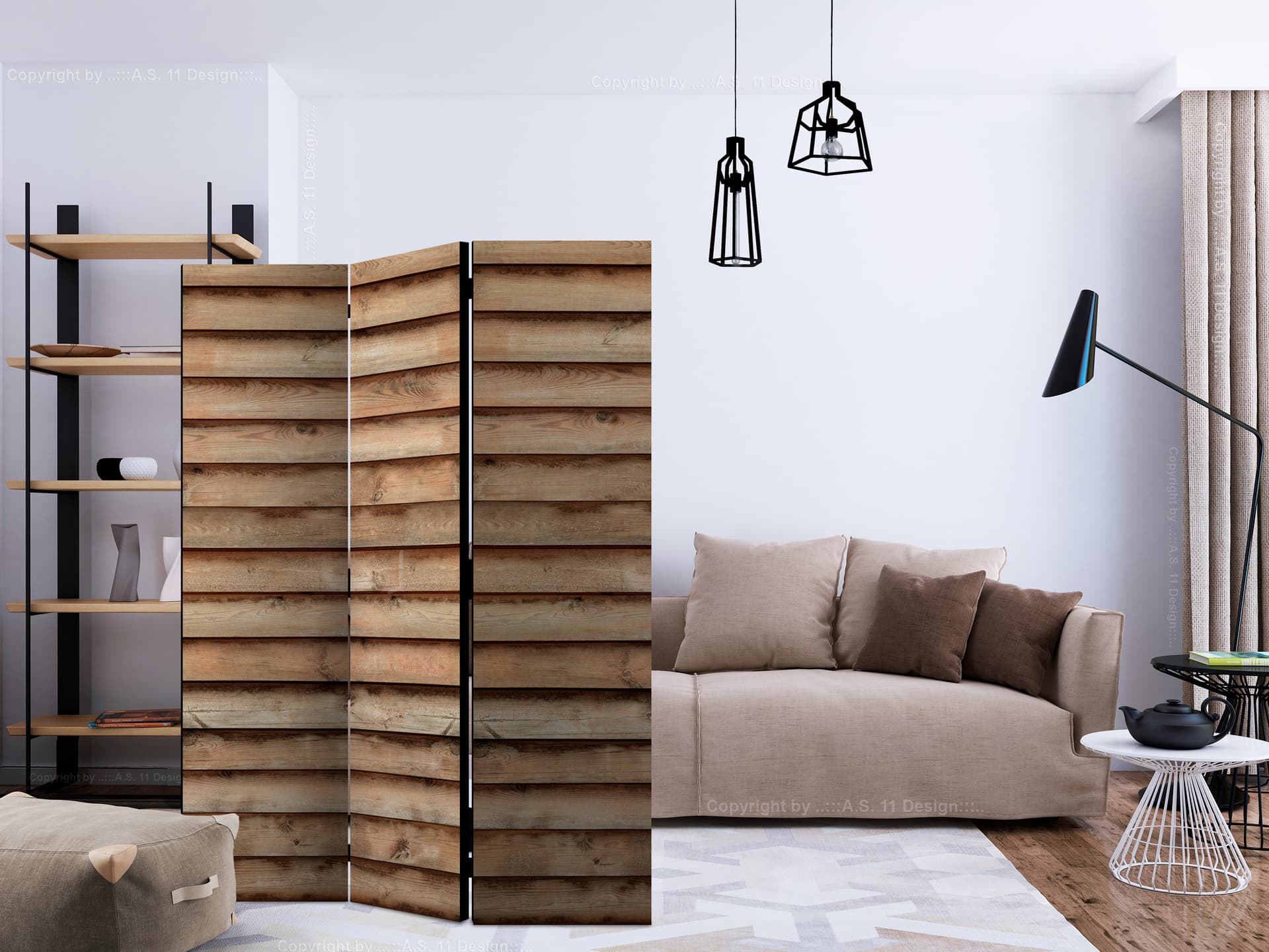 

Parawan 3-częściowy - Pustynny równoleżnik [Room Dividers] (rozmiar 135x172)