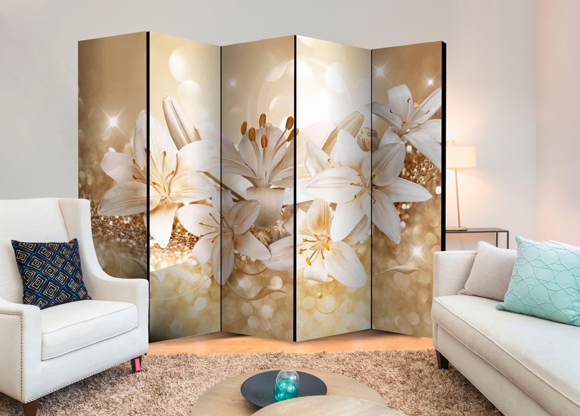 

Parawan 5-częściowy - Królewska świta II [Room Dividers] (rozmiar 225x172)