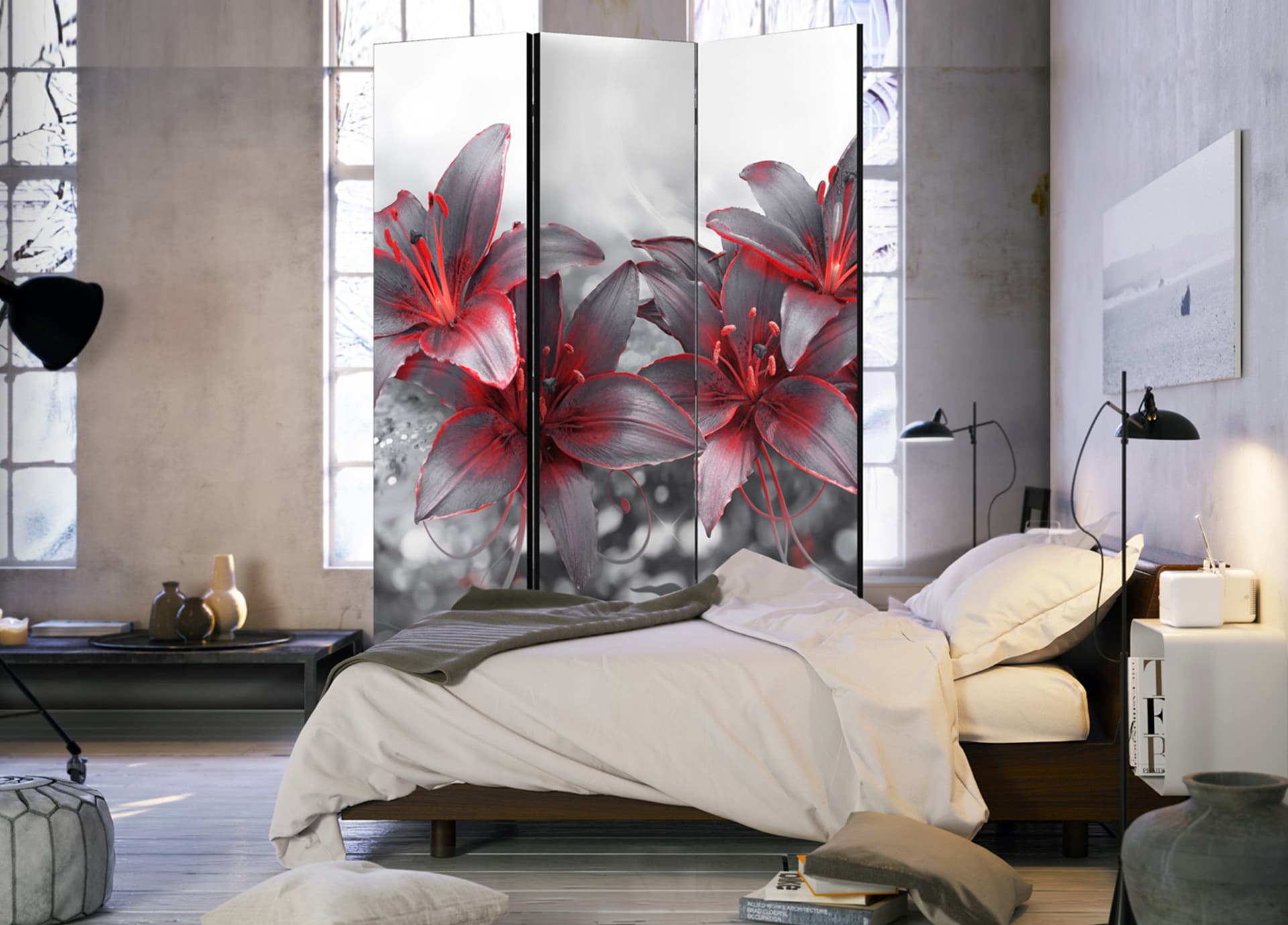 

Parawan 3-częściowy - Cień namiętności [Room Dividers] (rozmiar 135x172)