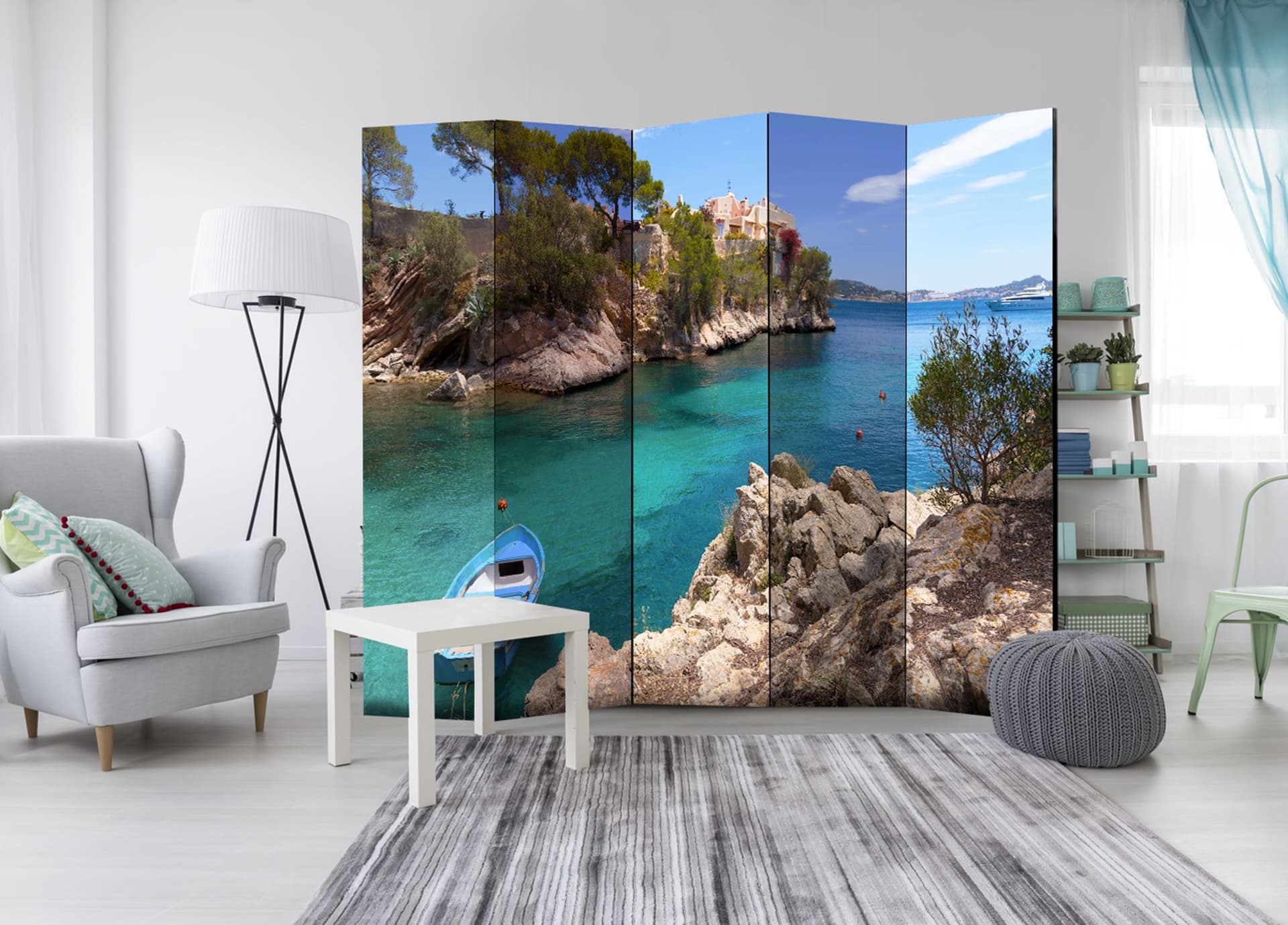 

Parawan 5-częściowy - Wakacyjne zacisze II [Room Dividers] (rozmiar 225x172)