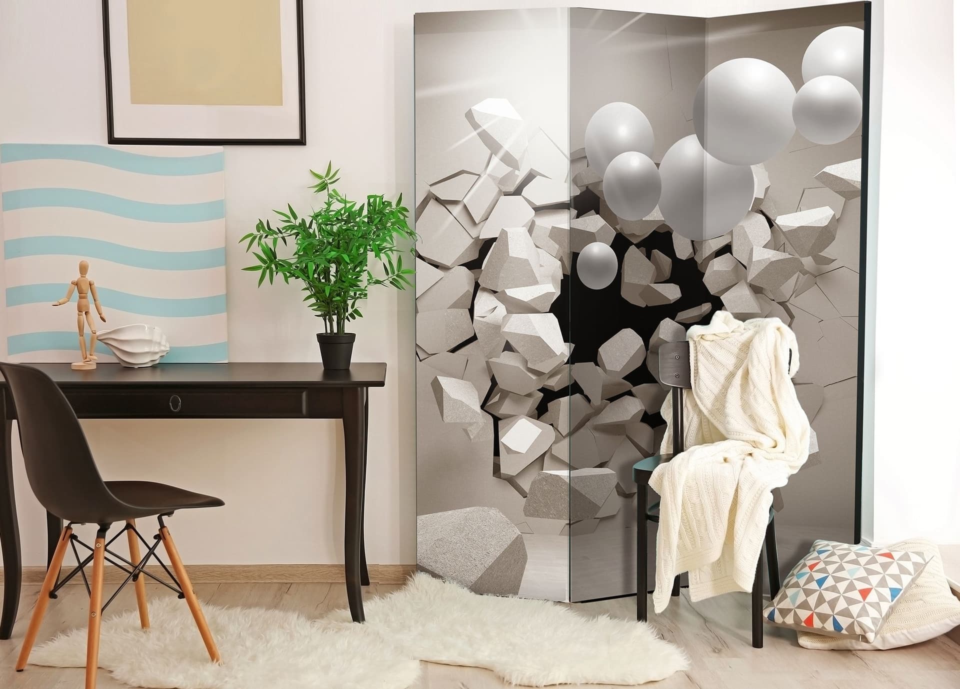 

Parawan 3-częściowy - Uwolnij mnie! [Room Dividers] (rozmiar 135x172)