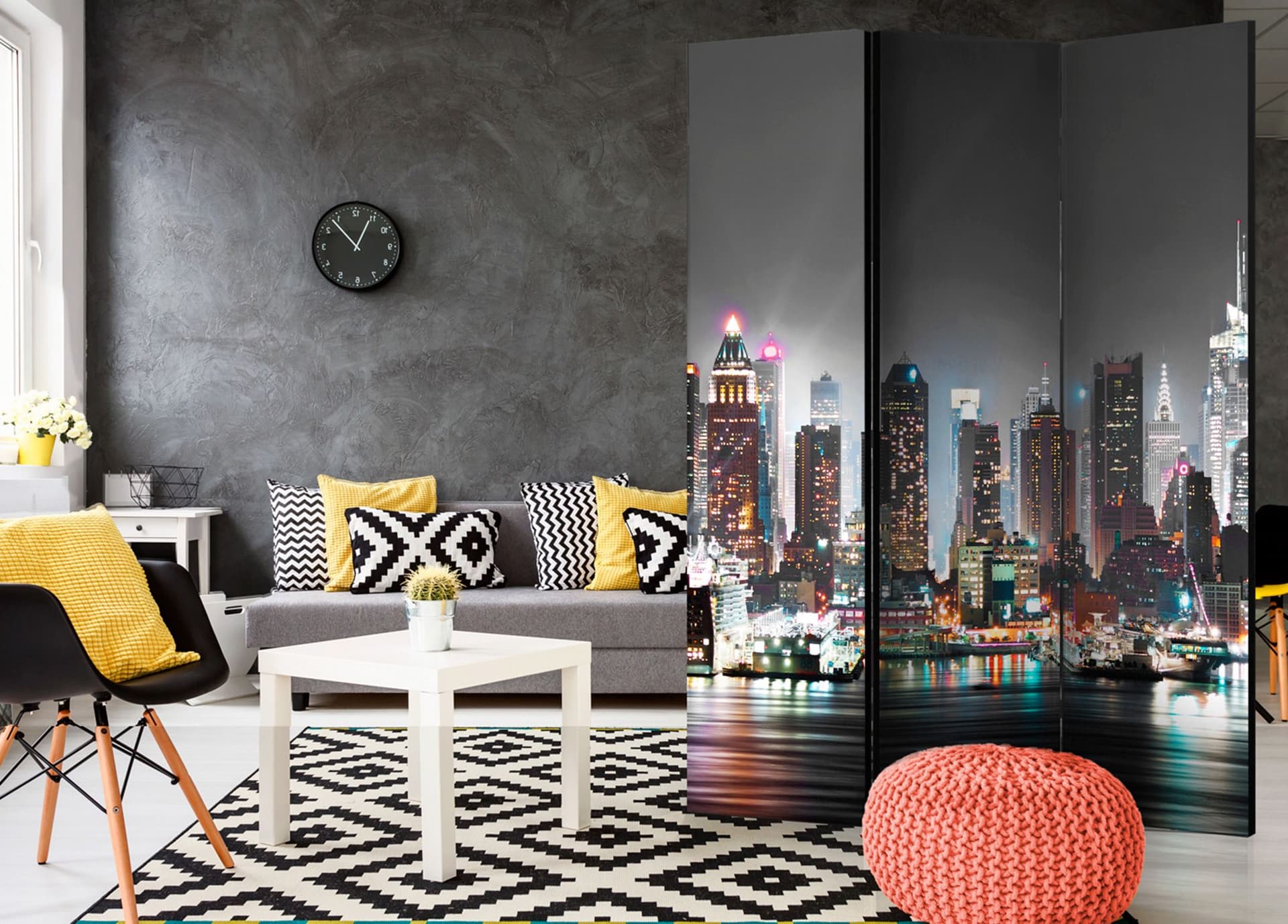 

Parawan 3-częściowy - Nowy Jork [Room Dividers] (rozmiar 135x172)