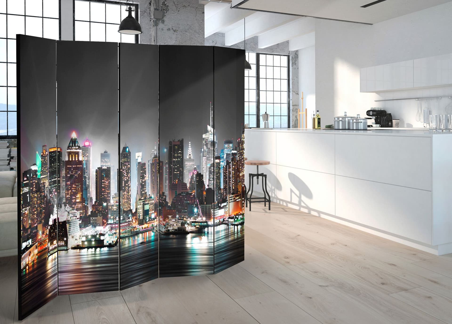 

Parawan 5-częściowy - Nowy Jork II [Room Dividers] (rozmiar 225x172)