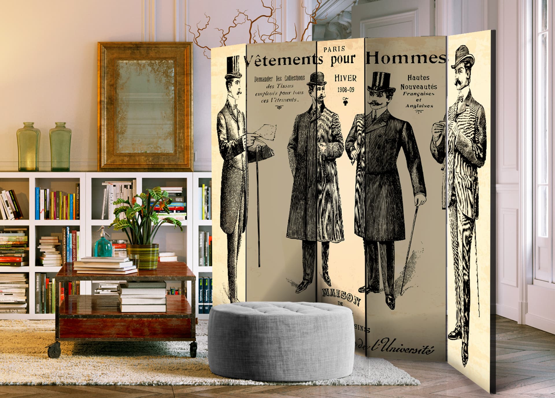 

Parawan 5-częściowy - Vêtements pour Homme II [Room Dividers] (rozmiar 225x172)