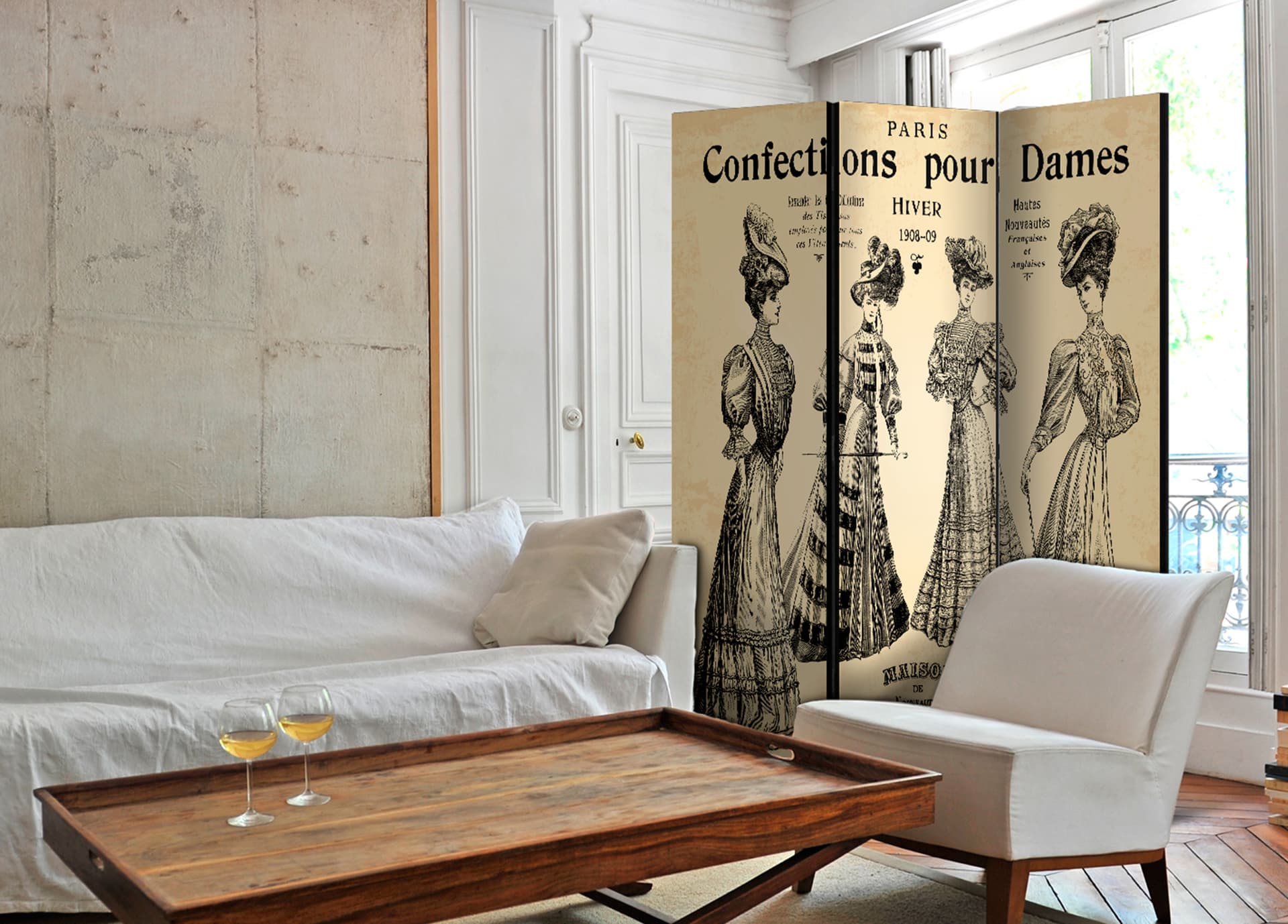 

Parawan 3-częściowy - Confections pour Dames [Room Dividers] (rozmiar 135x172)