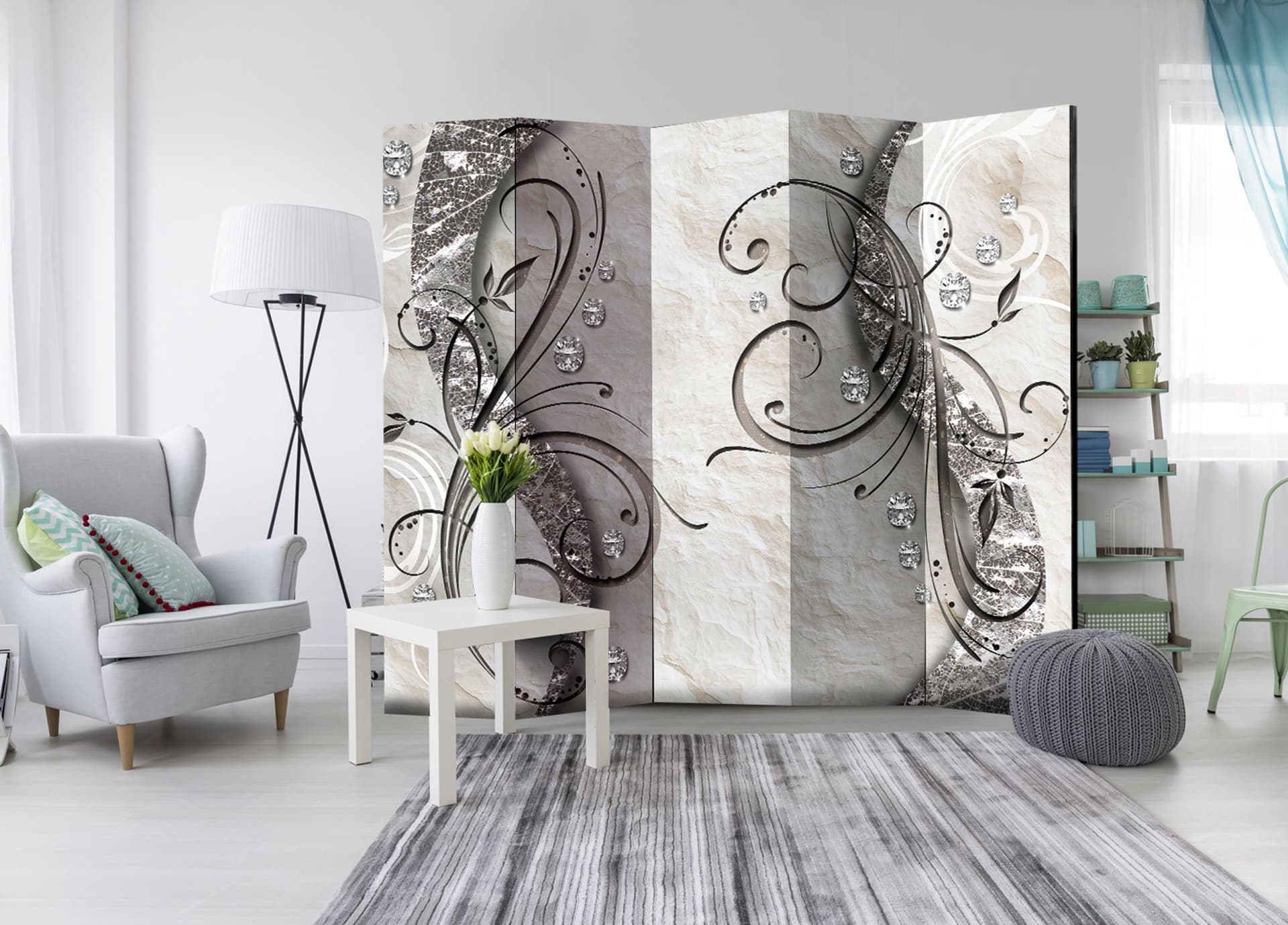 

Parawan 5-częściowy - Diamentowy szlak II [Room Dividers] (rozmiar 225x172)