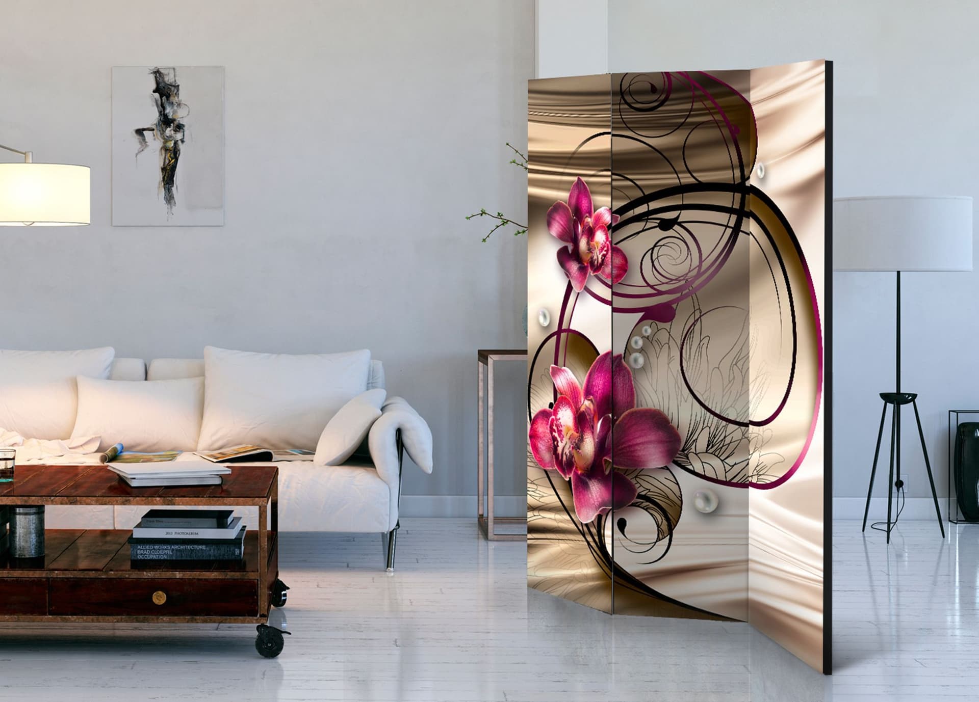 

Parawan 3-częściowy - Słodycz uniesień [Room Dividers] (rozmiar 135x172)
