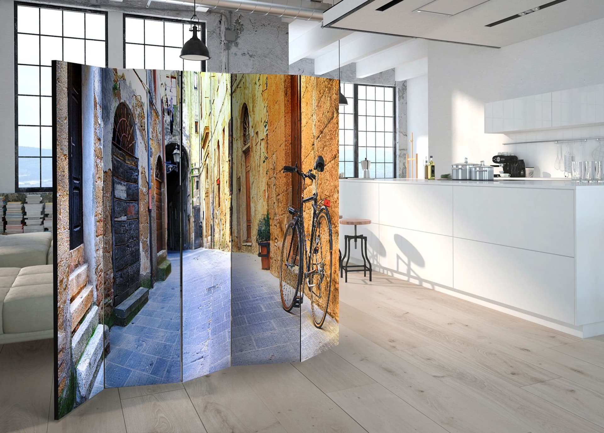 

Parawan 5-częściowy - Włoskie wakacje II [Room Dividers] (rozmiar 225x172)
