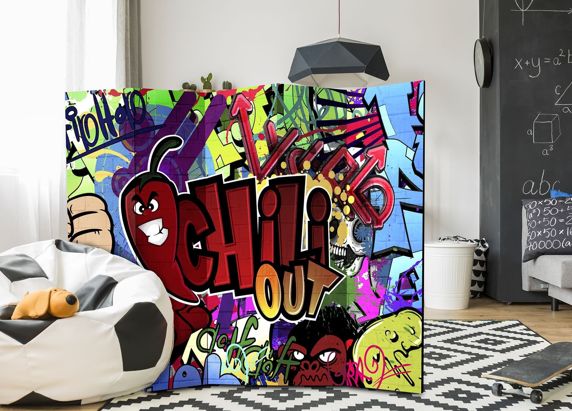 

Parawan 5-częściowy - Chili out [Room Dividers] (rozmiar 225x172)