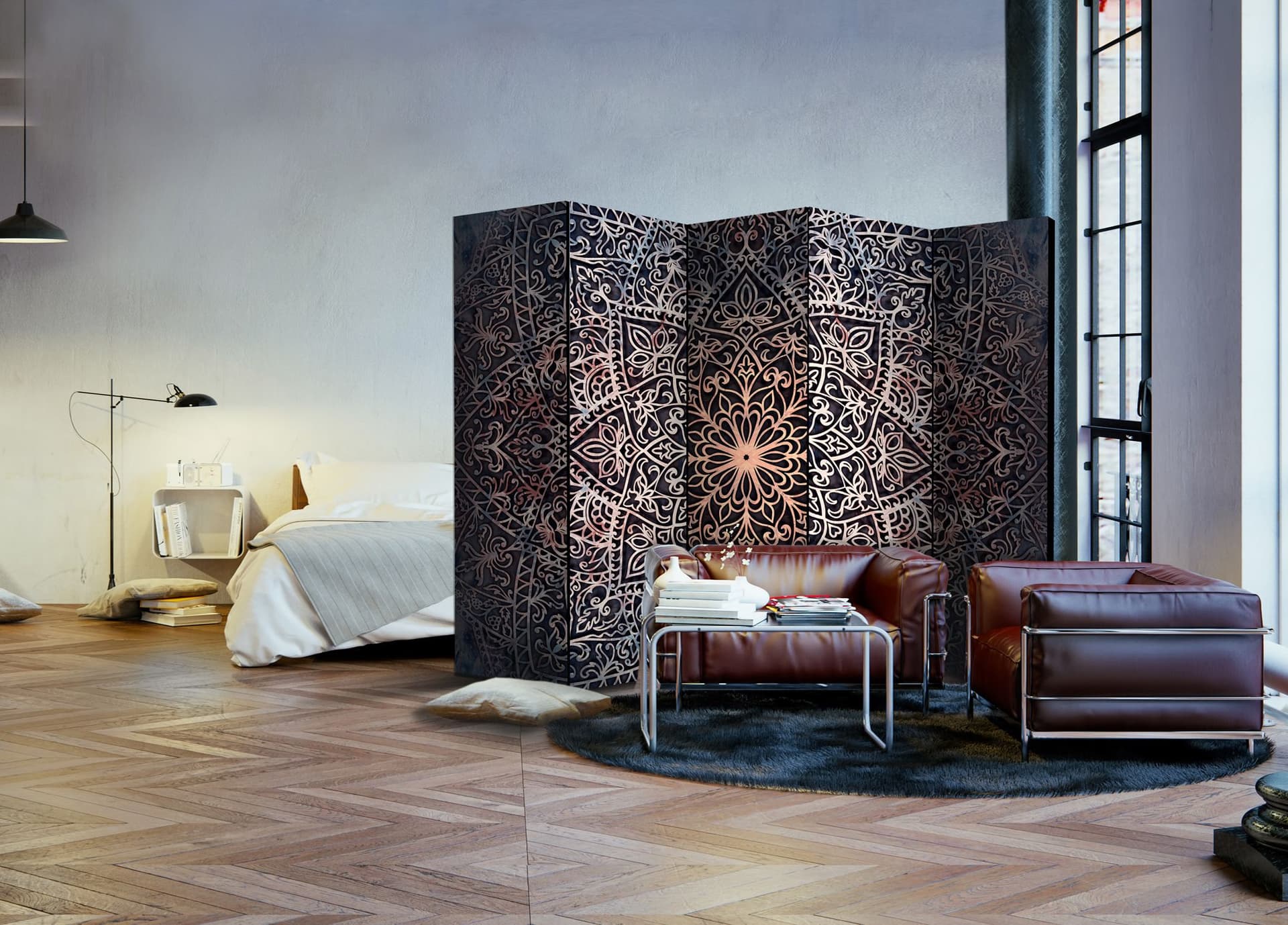 

Parawan 5-częściowy - Duchowa misterność II [Room Dividers] (rozmiar 225x172)